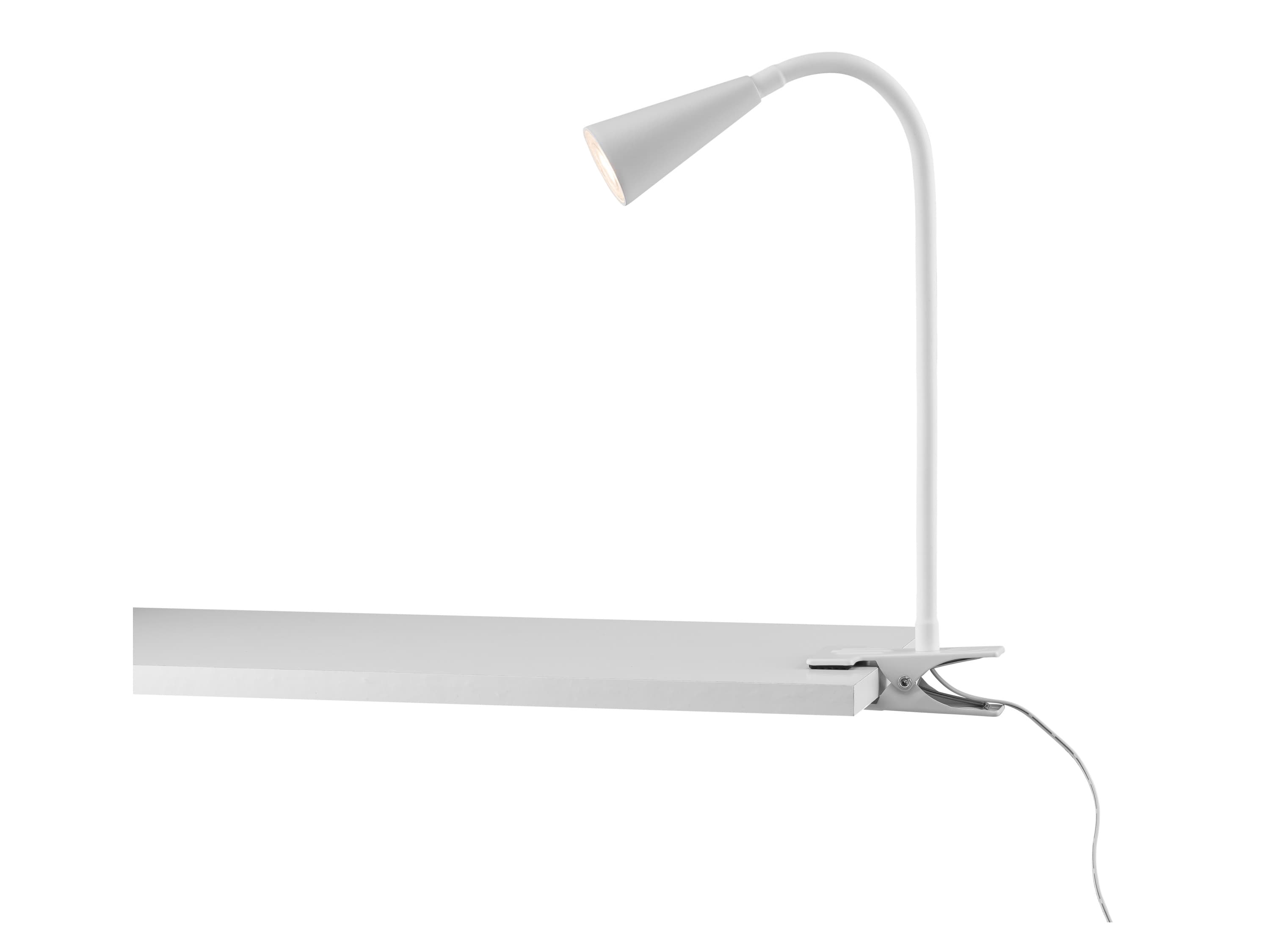 LIVARNO home Upínacia LED lampa (svietidlo s klipom, biela)