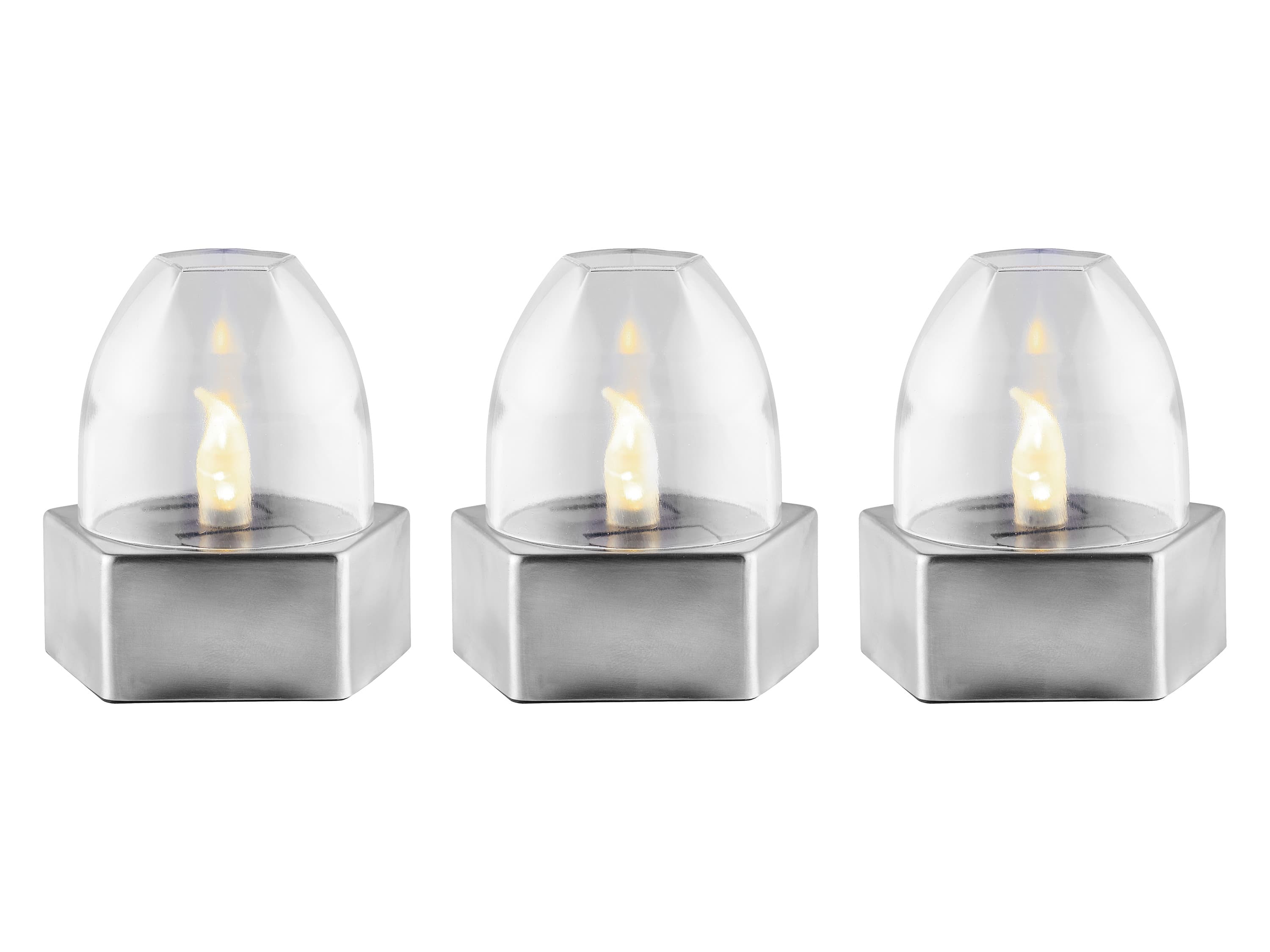 LIVARNO home LED solárne svietidlo, 3 kusy (LED solárna lampa, 3 kusy)