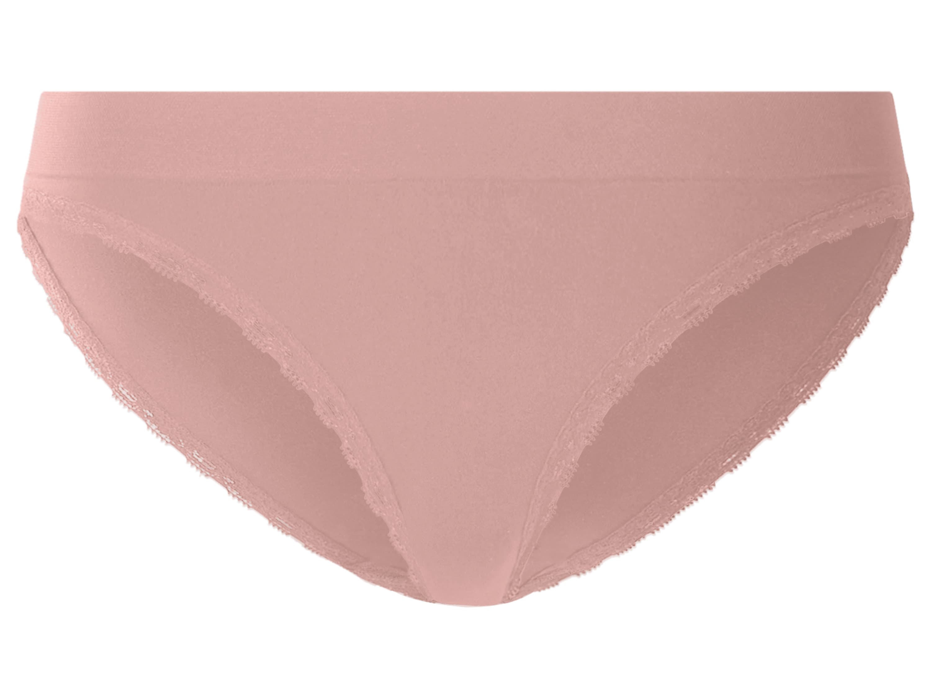 esmara® Dámske nohavičky s čipkou, 3 kusy (bledoružová, S (36/38))