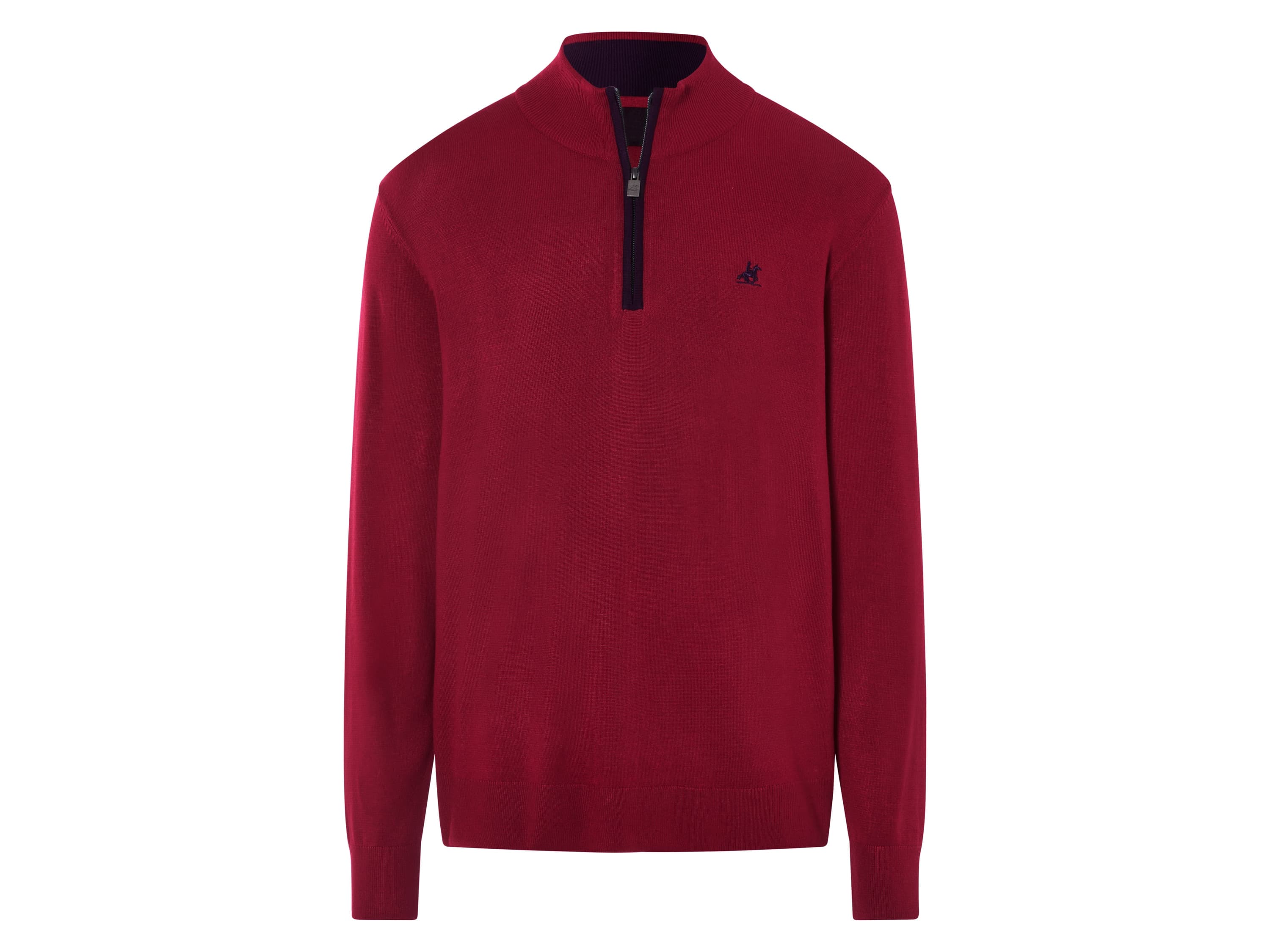 LIVERGY® Pánsky pletený pulóver (červená, S (44/46))