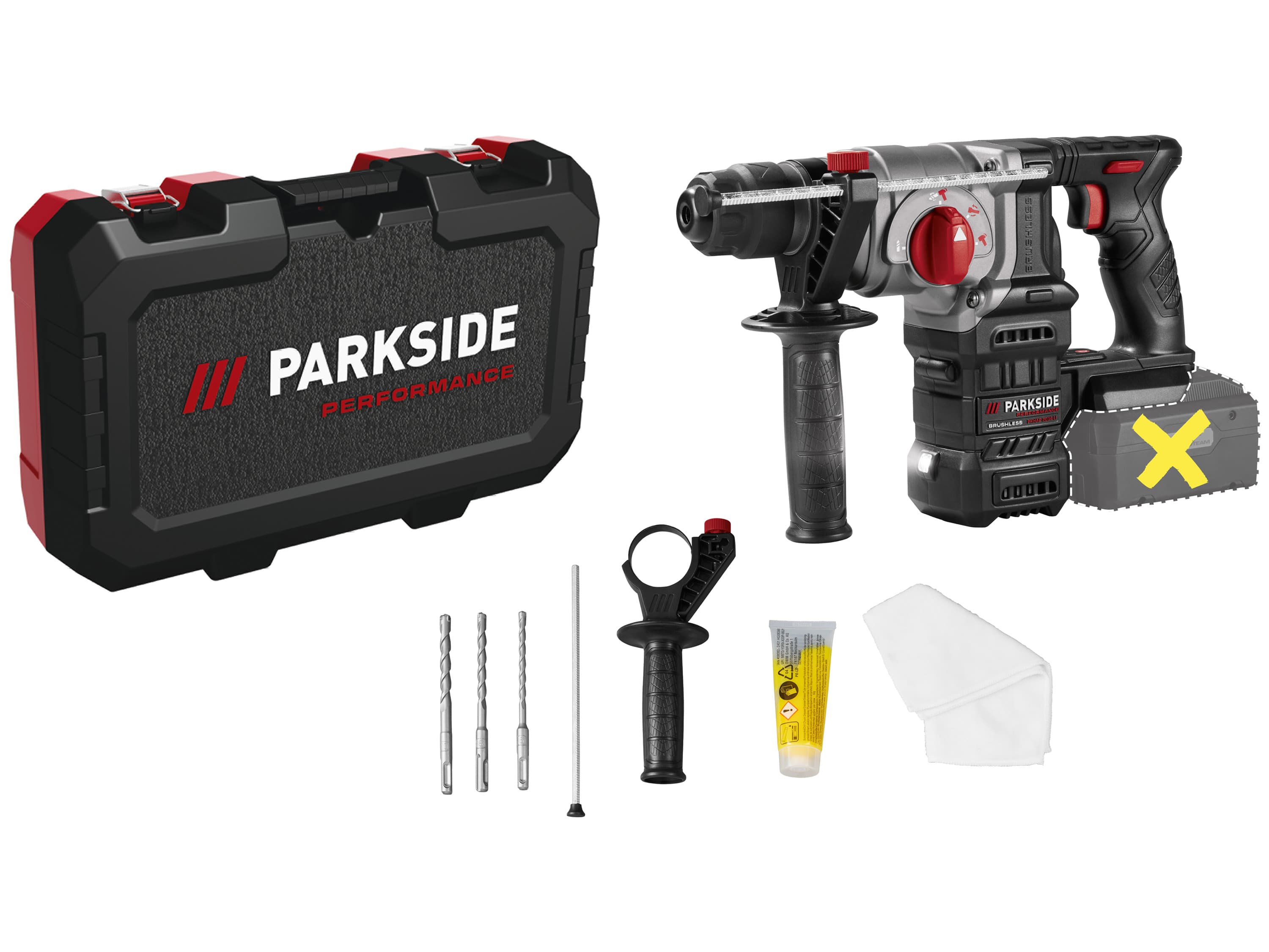 PARKSIDE PERFORMANCE® Aku kombinované kladivo PKHAP 2034-Li B1 – bez akumulátora 1