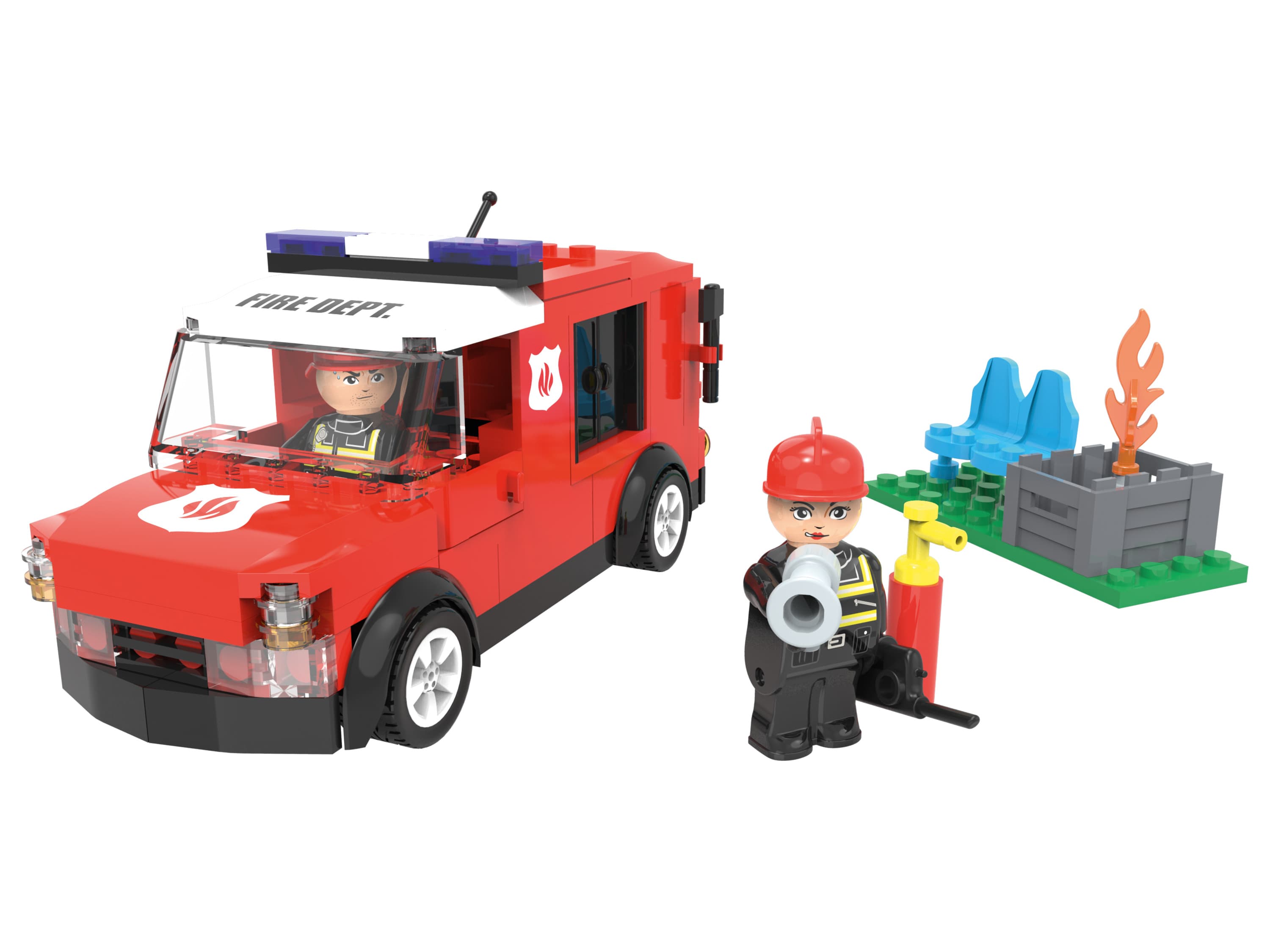 Playtive Clippys Stavebnica S (hasičské auto) 1