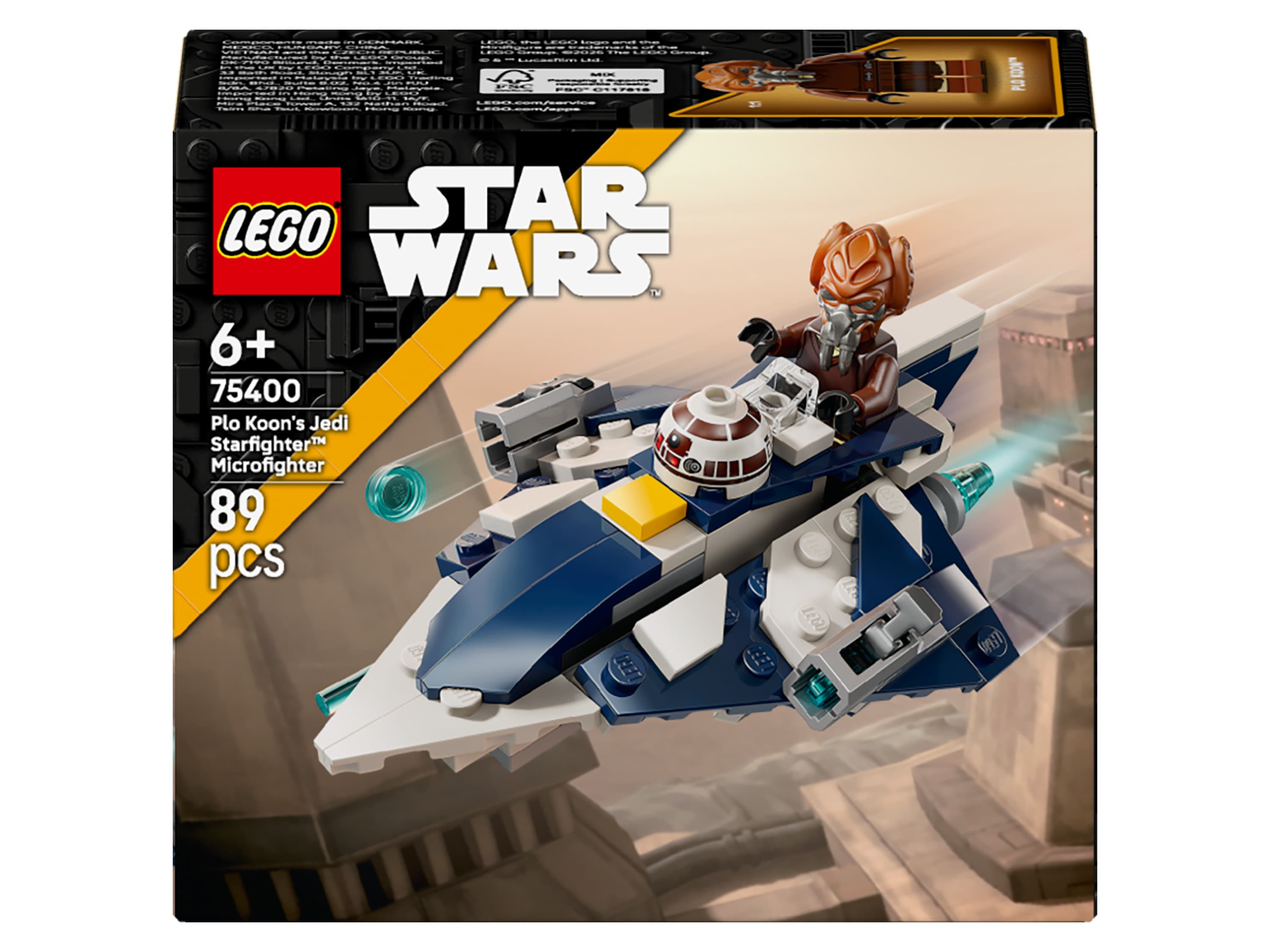 LEGO® STAR WARS 75400 Plo Koon a jeho jediská mikrostíhačka 1