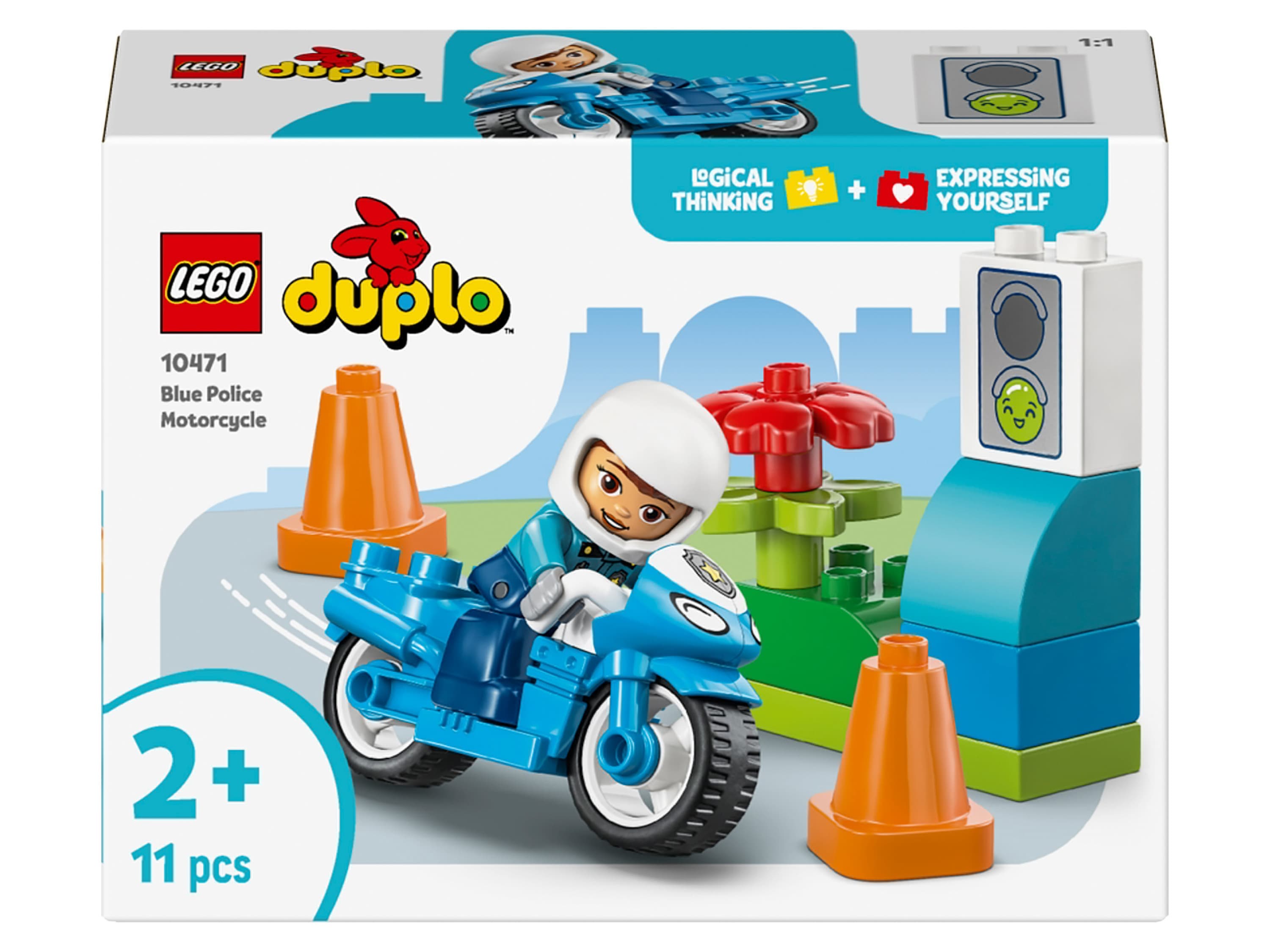 LEGO® DUPLO® 10471 Modrá policajná motorka