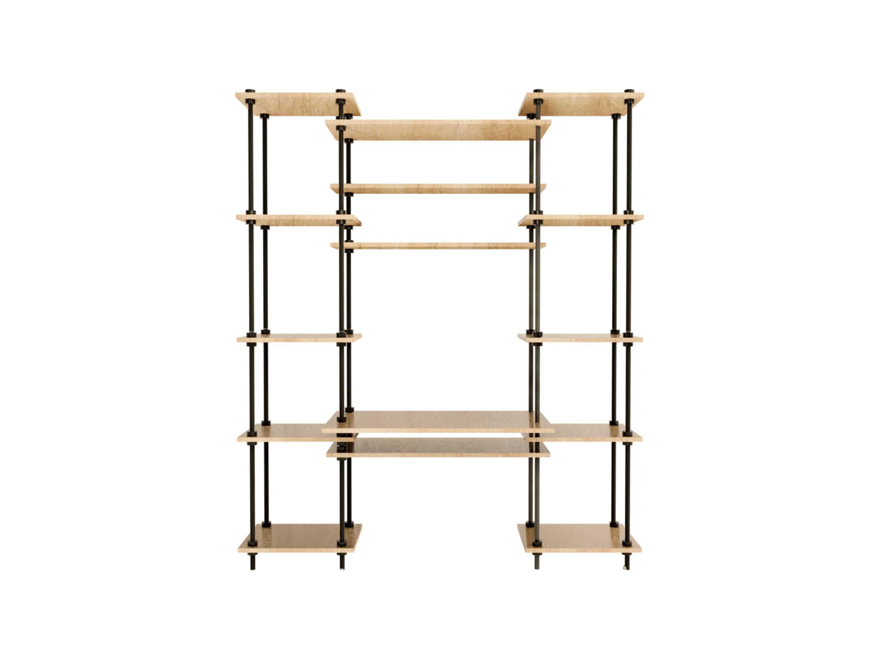 AR SHELVING Písací stôl s regálom DECO (185 x 151 x 35/52,5 cm)