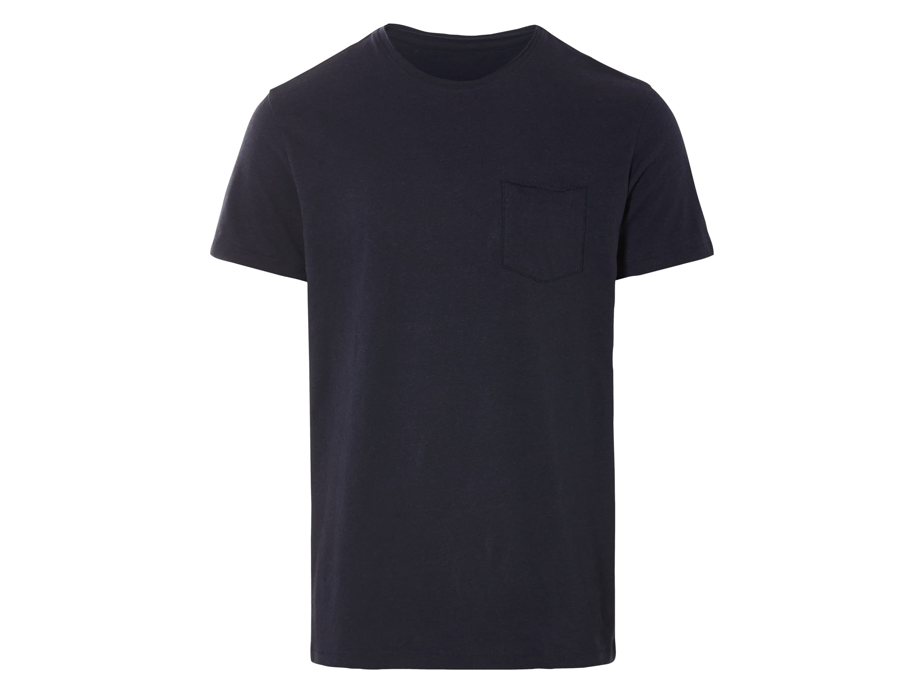LIVERGY® Pánske tričko s ľanom (navy modrá, S (44/46)) 1