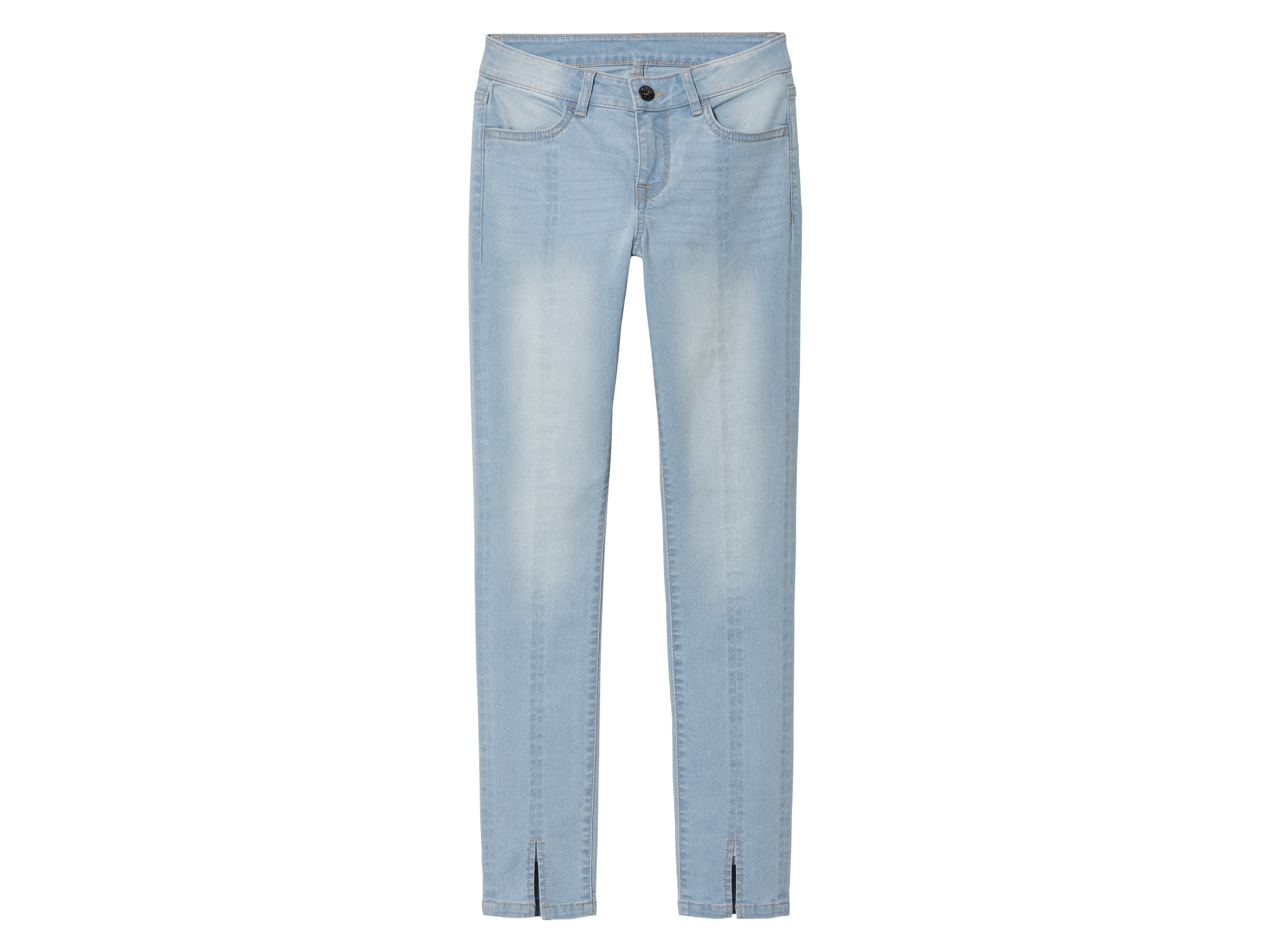 pepperts!® Dievčenské rifle „Skinny Fit“ (bledomodrá, 152) 1