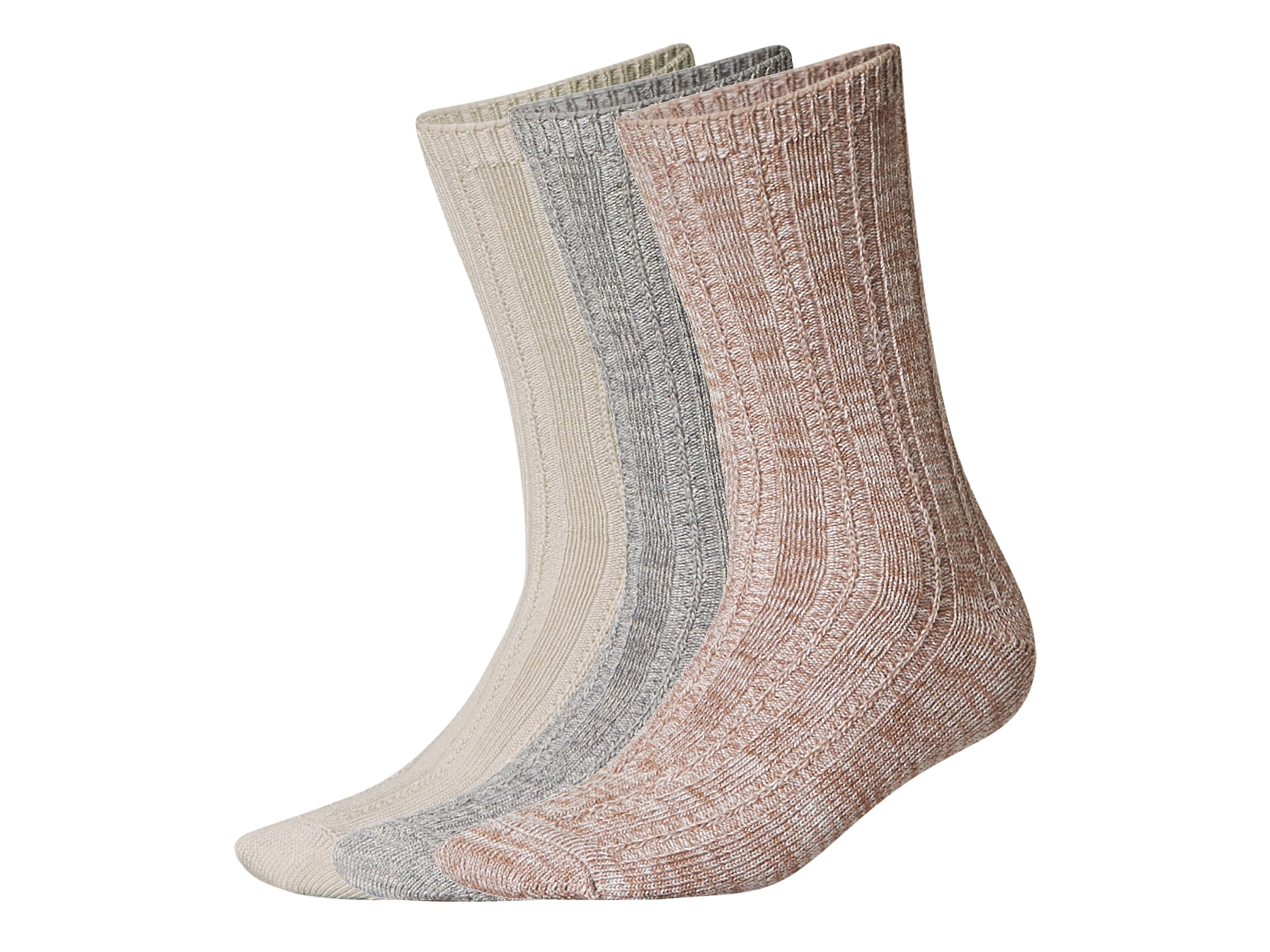 esmara® Dámske termoponožky, 3 páry (béžová/sivá/hnedá, 35/38) 1