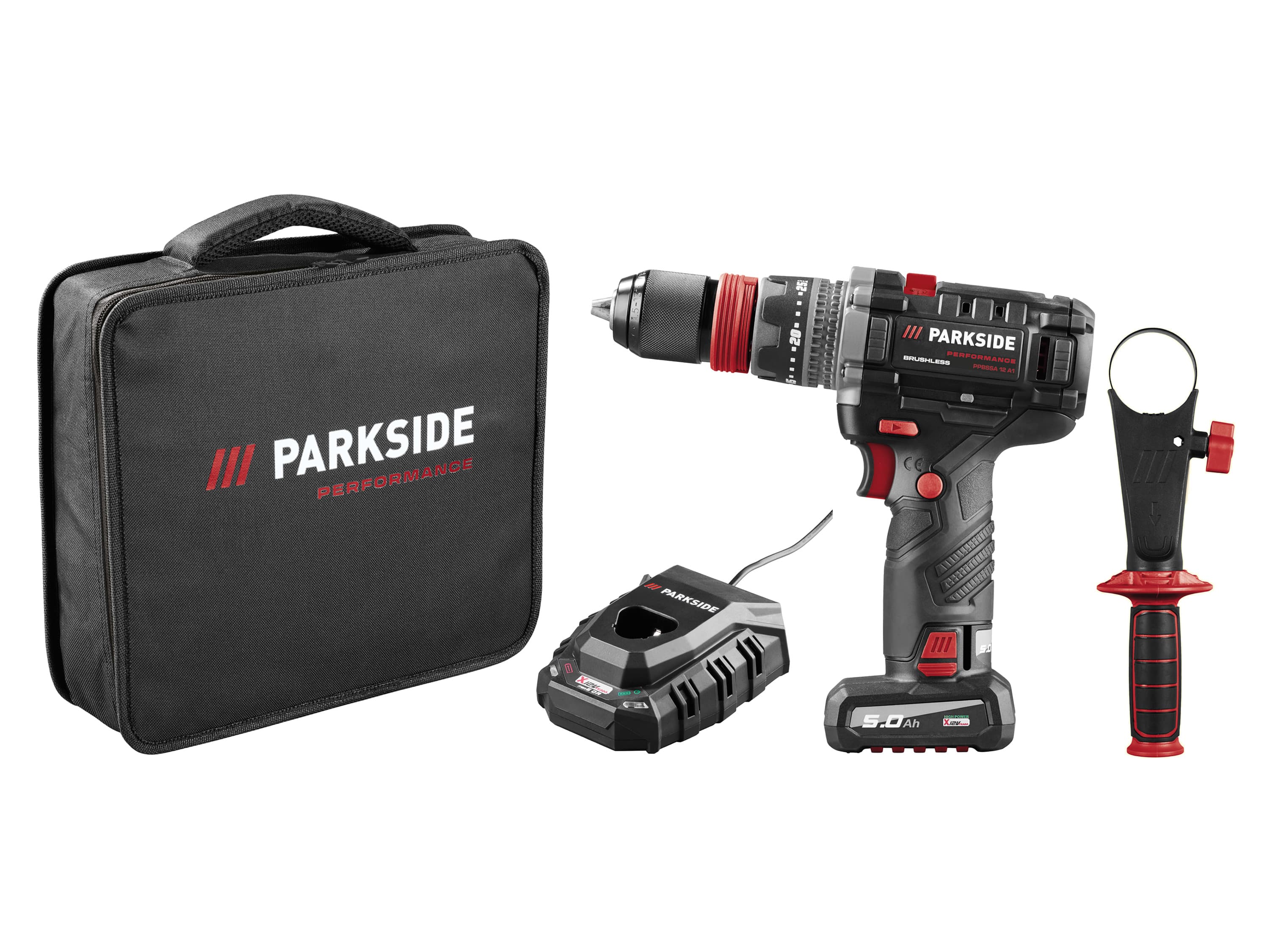 PARKSIDE PERFORMANCE® Aku vŕtací skrutkovač s príslušenstvom 12 V PPBSSA 12 A1 1