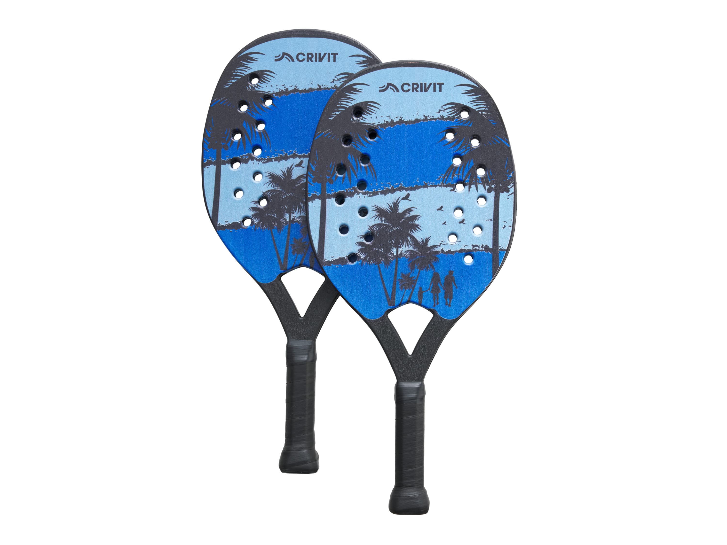 CRIVIT Súprava na plážový tenis pre 2 hráčov (modrá)