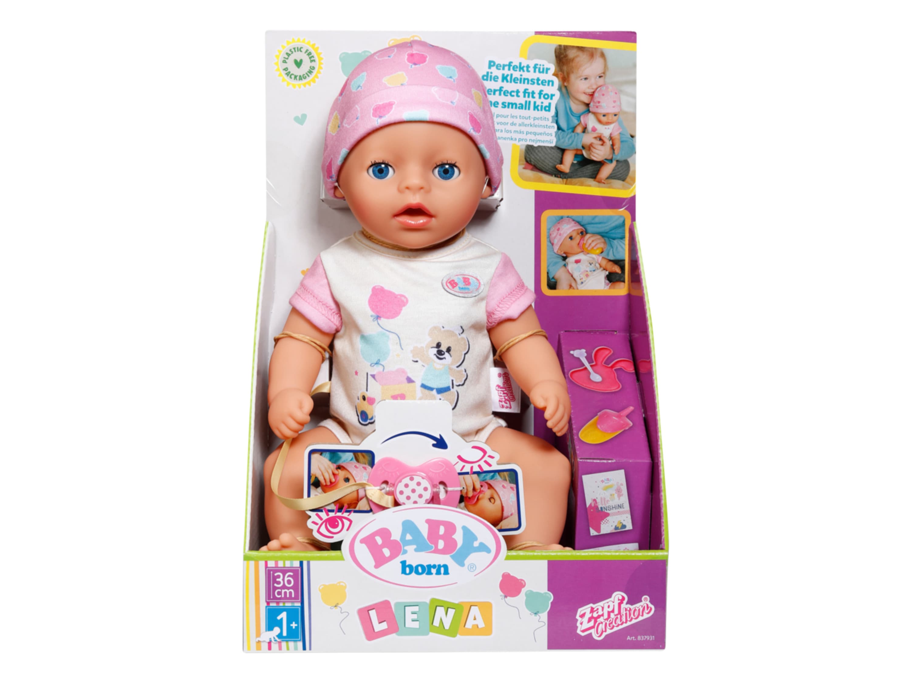 BABY BORN Mäkká bábika Lena, 36 cm