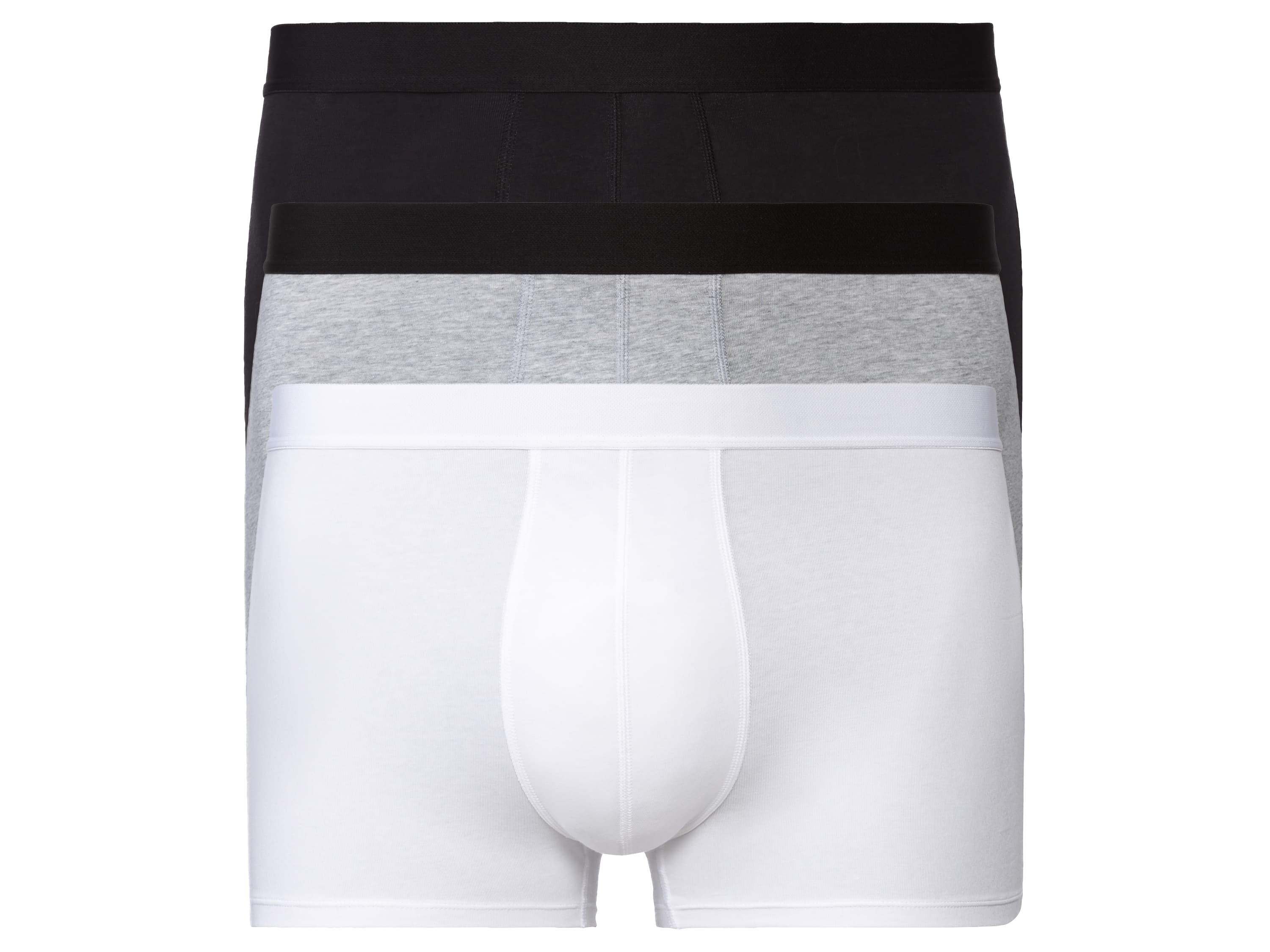 LIVERGY® Pánske boxerky XXL, 3 kusy (8/XXL, čierna/sivá/biela) 1