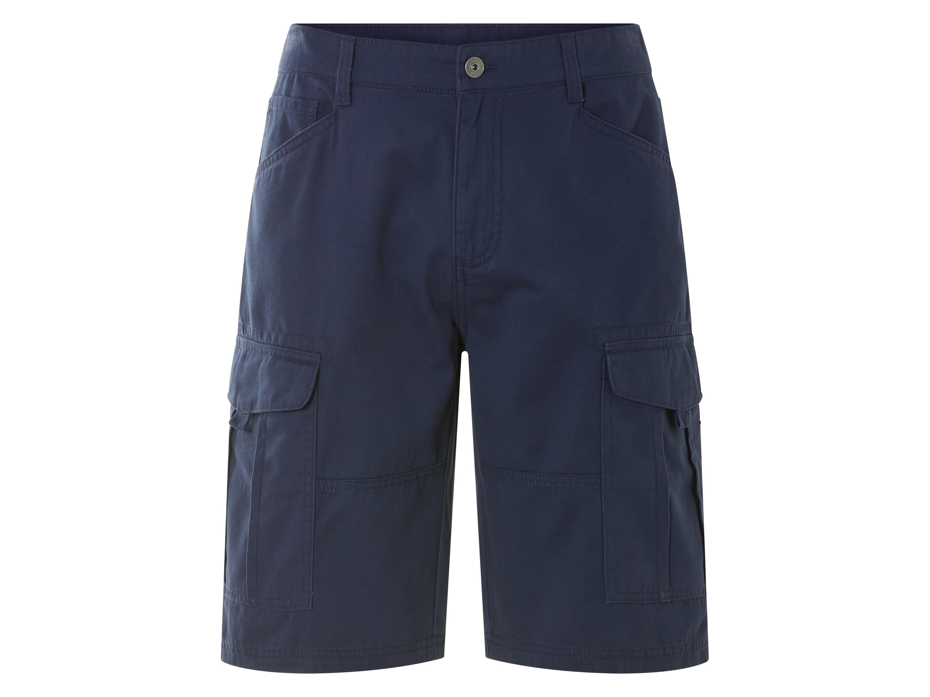 LIVERGY® Pánske cargo bermudy (navy modrá, 48)