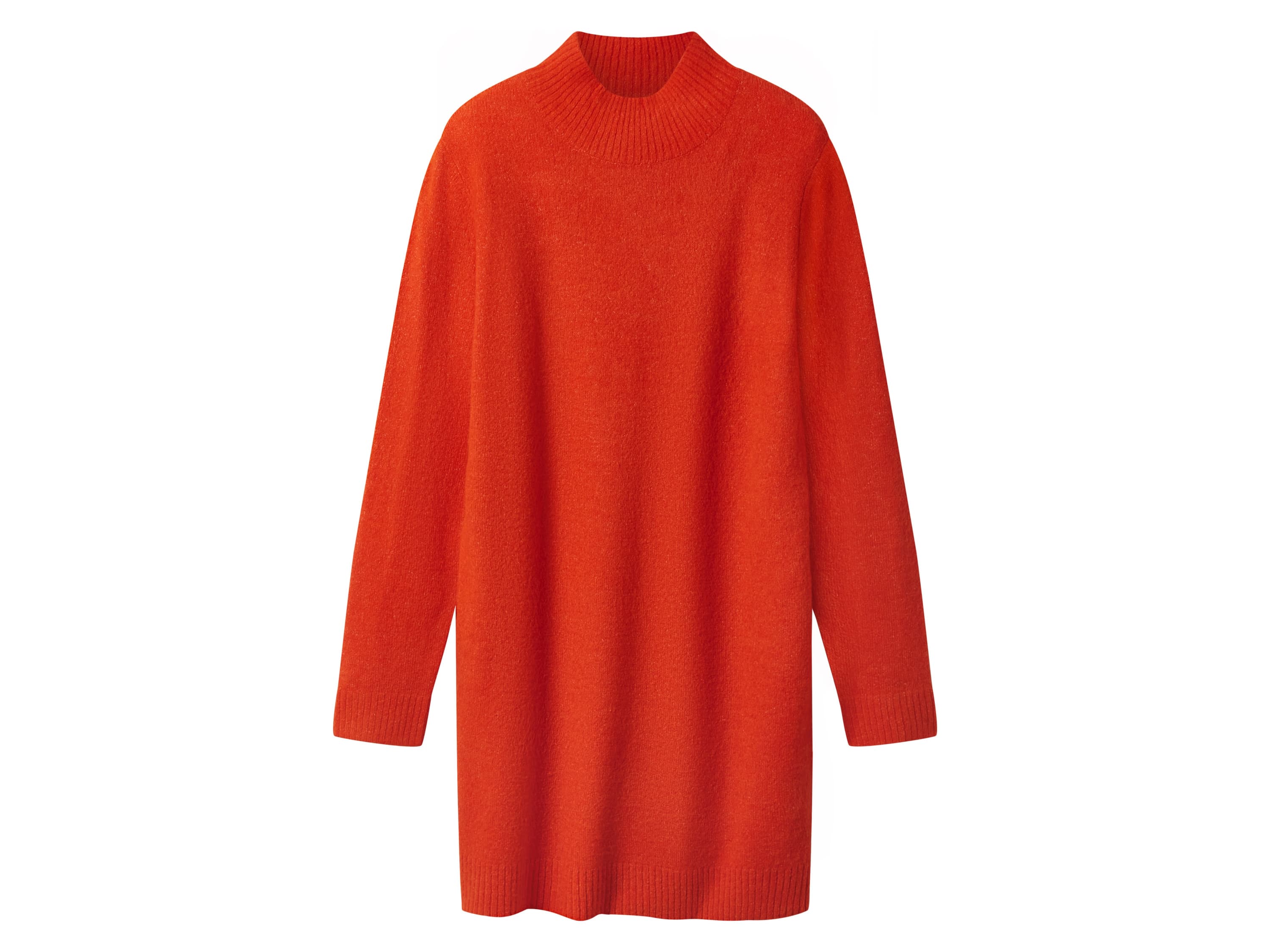 esmara® Dámske úpletové šaty (oranžová, S (36/38))