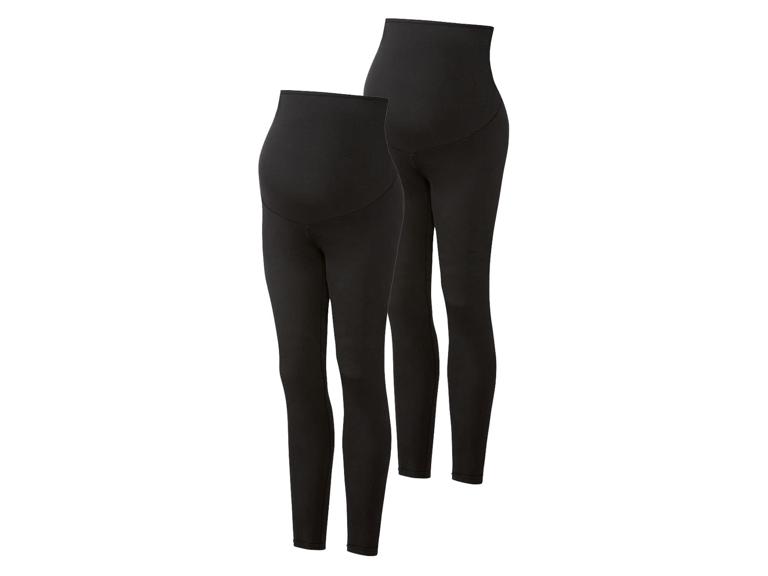 esmara® Dámske tehotenské legíny, 2 kusy (XS (32/34), čierna)