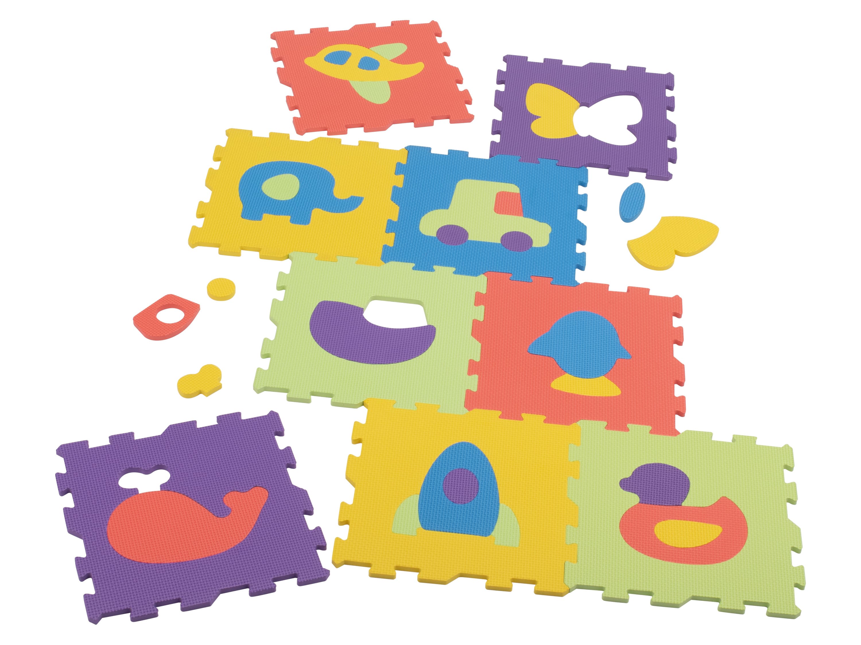 LUPILU® Puzzle podložky (zvieratká a vozidlá) 1