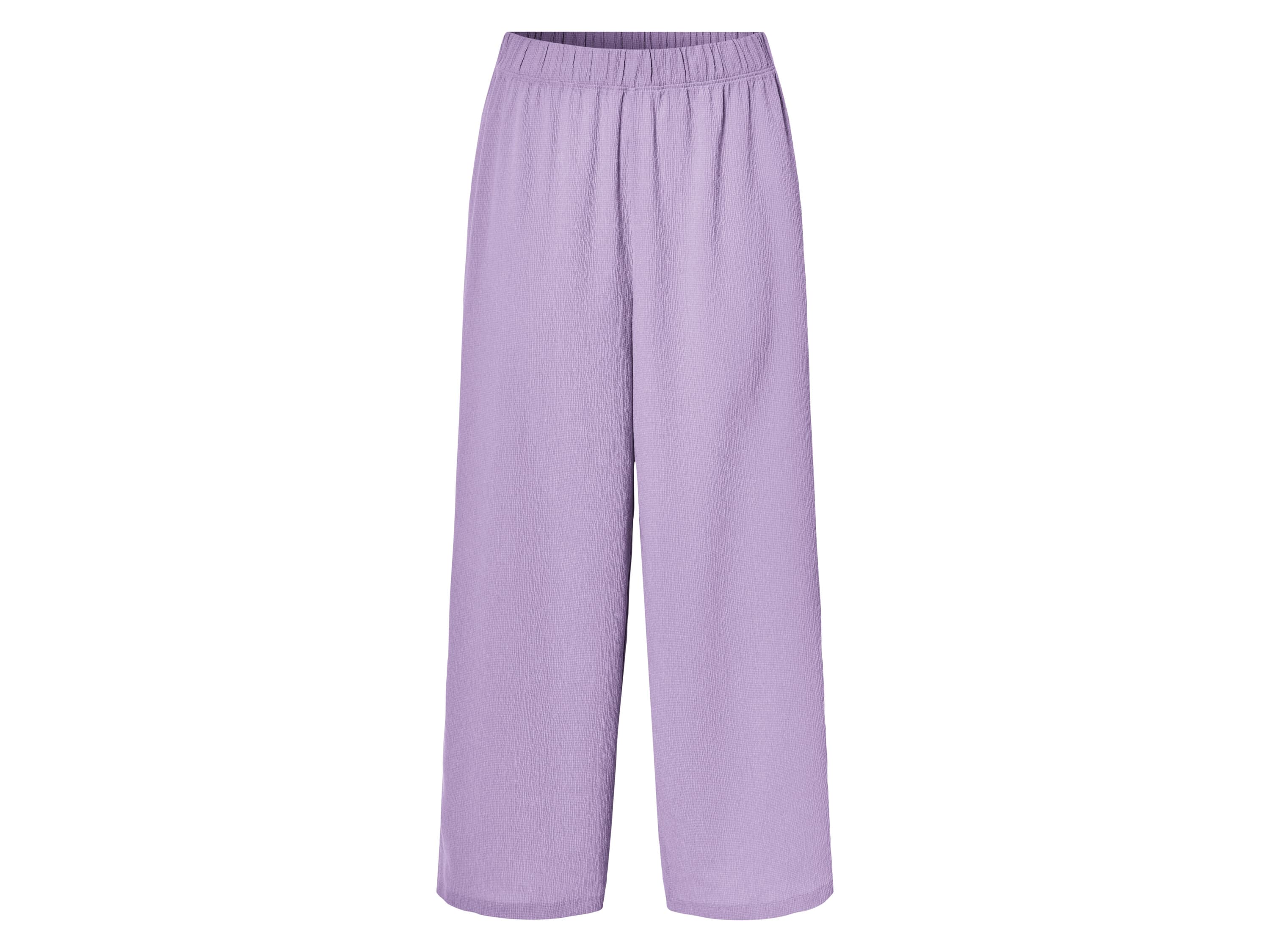 esmara® Dámske nohavice „Wide Leg“ (fialová, S (36/38)) 1