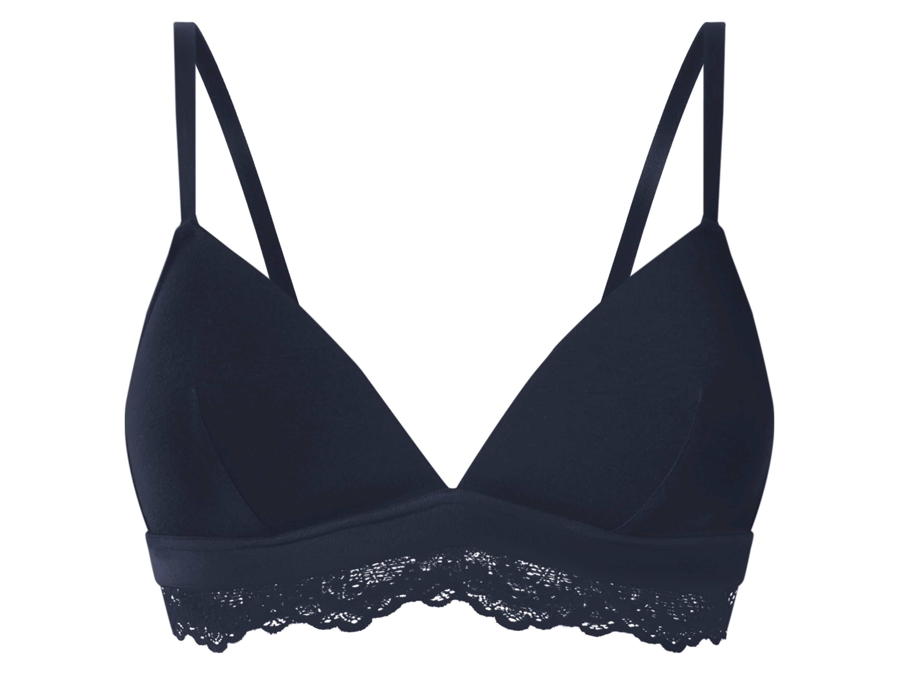 esmara® Dámska mäkká podprsenka s čipkou (navy modrá, 80B) 1
