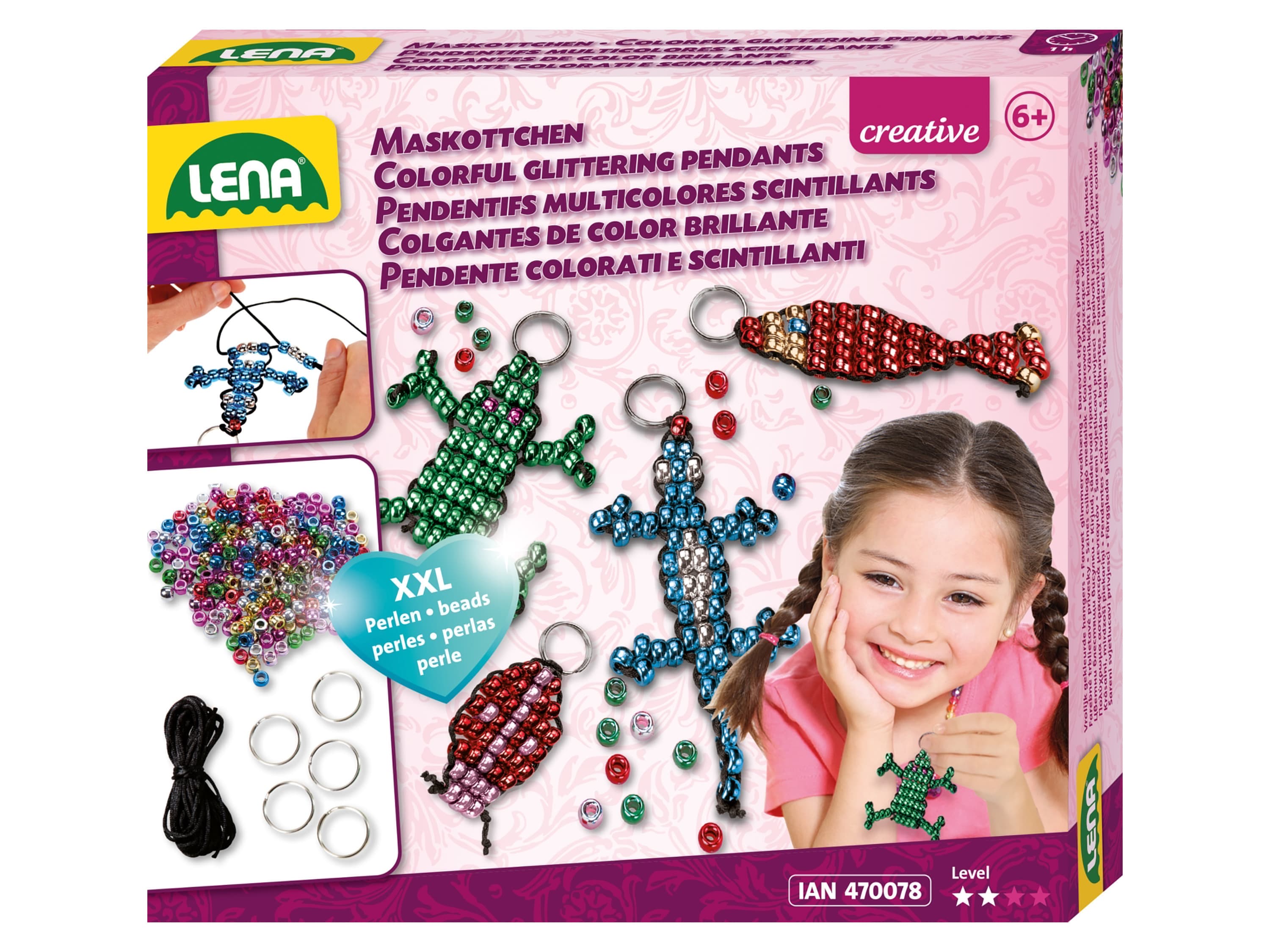 LENA Kreatívna súprava pre dievčatá (prívesok) 1