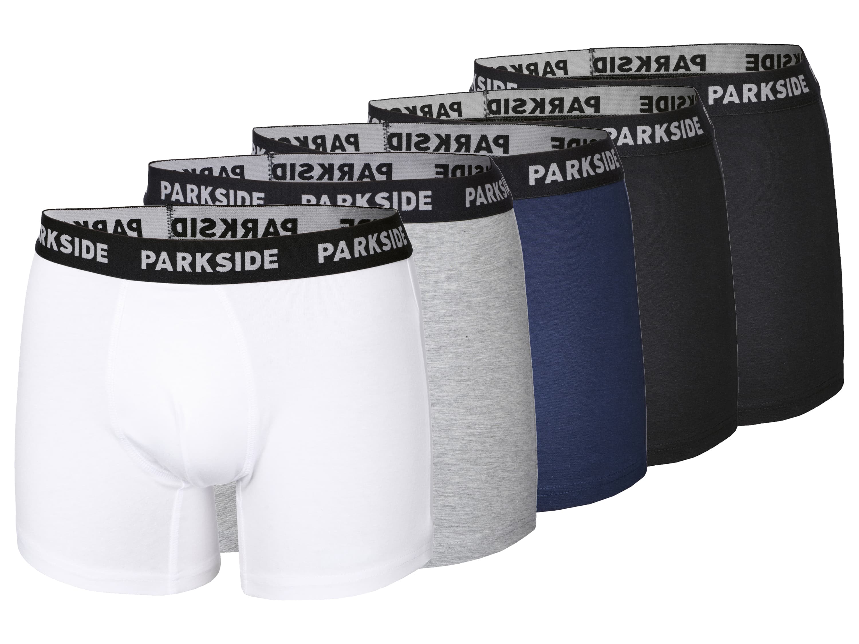 PARKSIDE® Pánske boxerky (sivá/čierna/biela/navy modrá, 5/M)