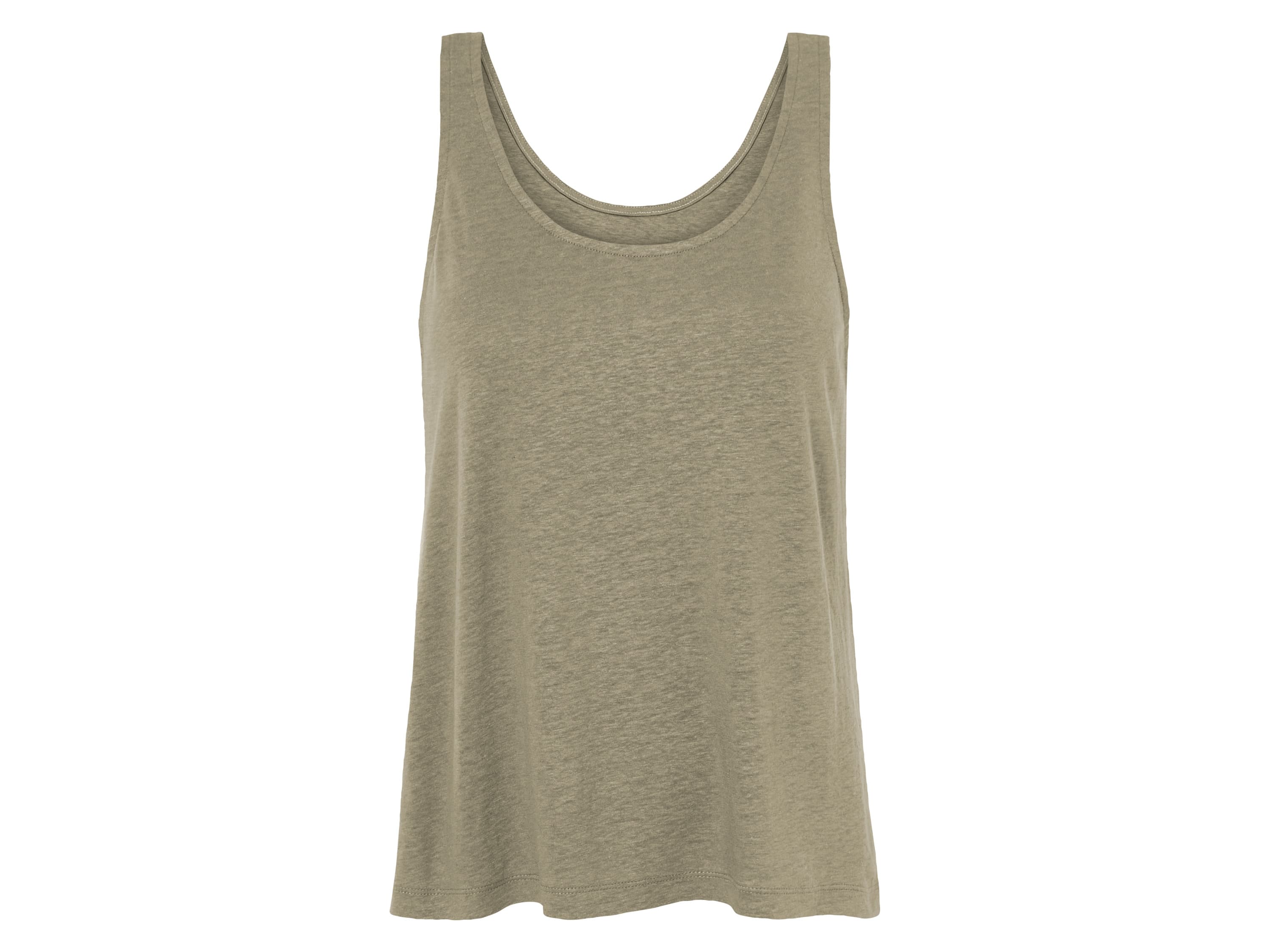 esmara® Dámsky ľanový top (olivová, XS (32/34)) 1