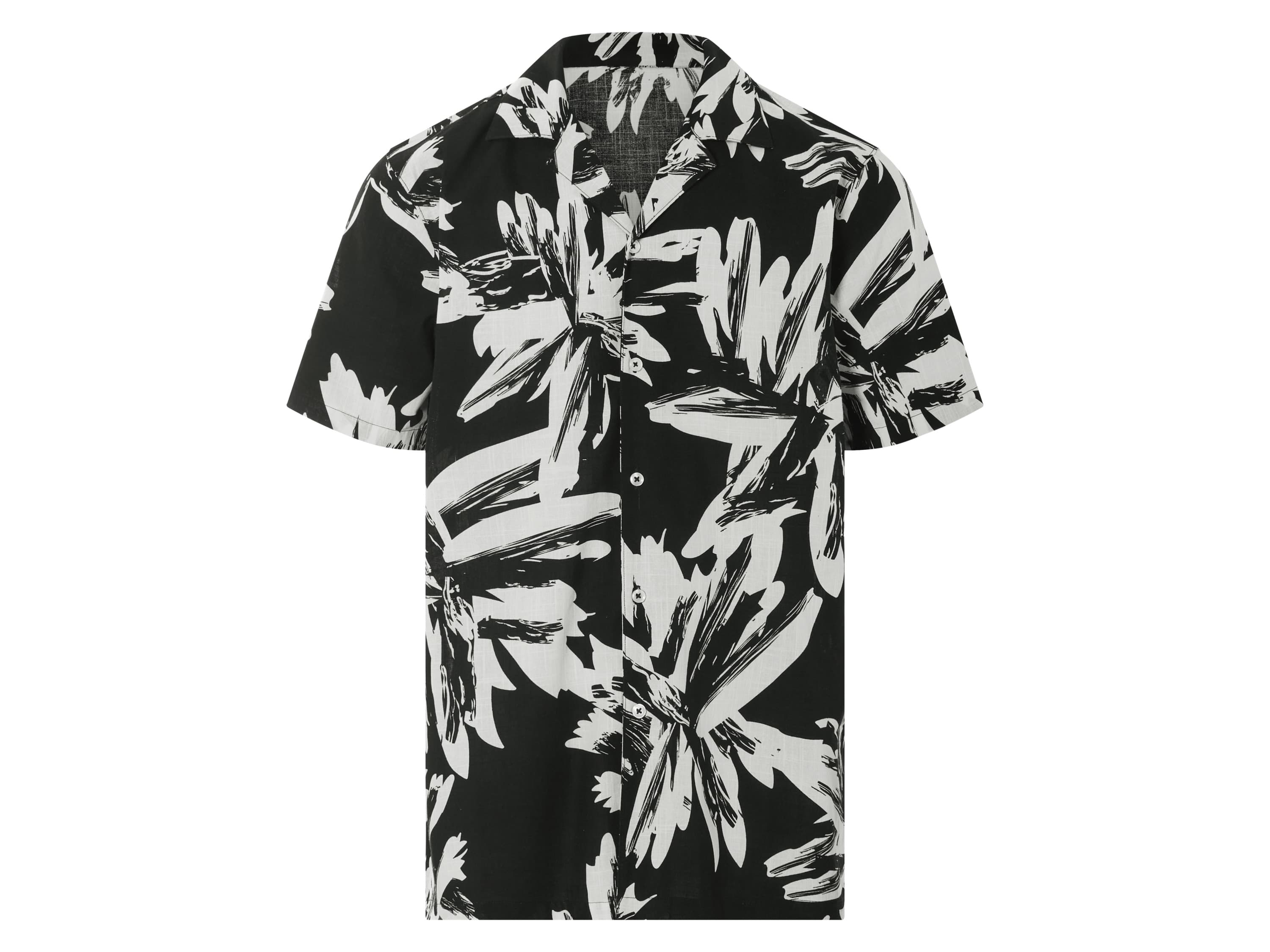 LIVERGY® Pánska košeľa (čierna/biela, S (37/38)) 1