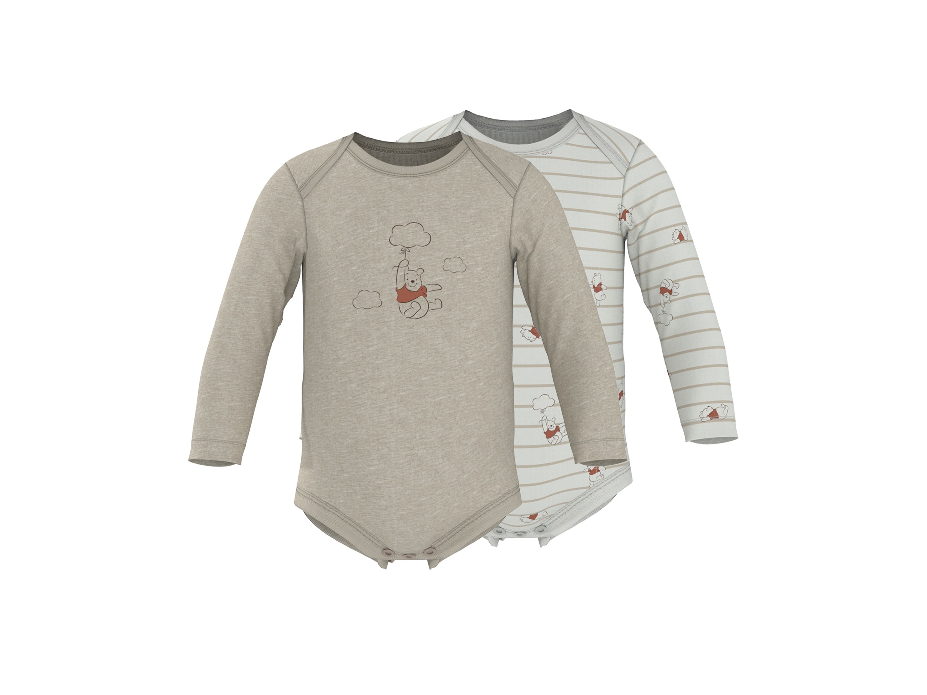 LUPILU® Body pre bábätká, 2 kusy (béžová/biela, 86/92) 1