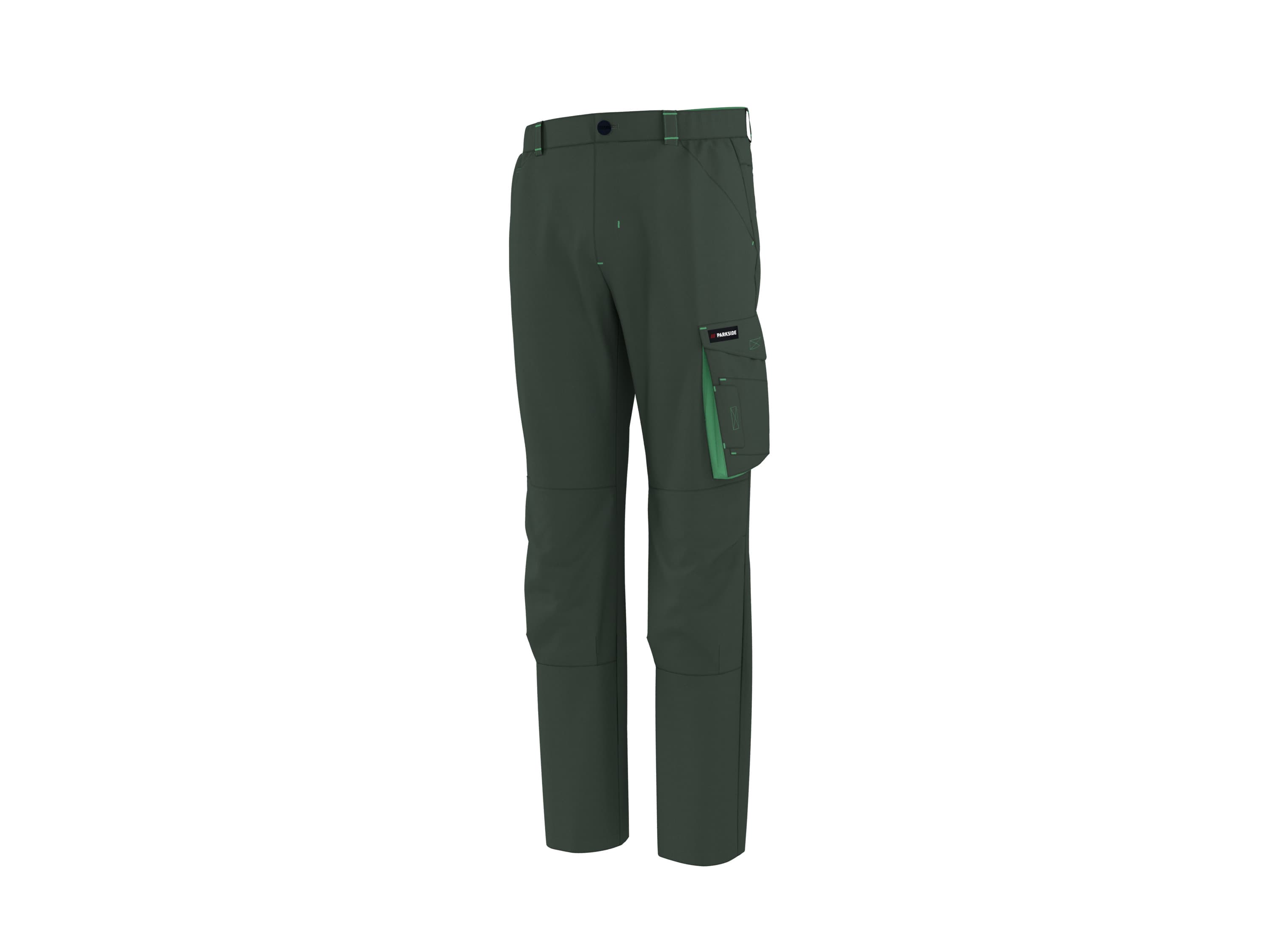 PARKSIDE® Pánske pracovné nohavice (zelená, 48) 1
