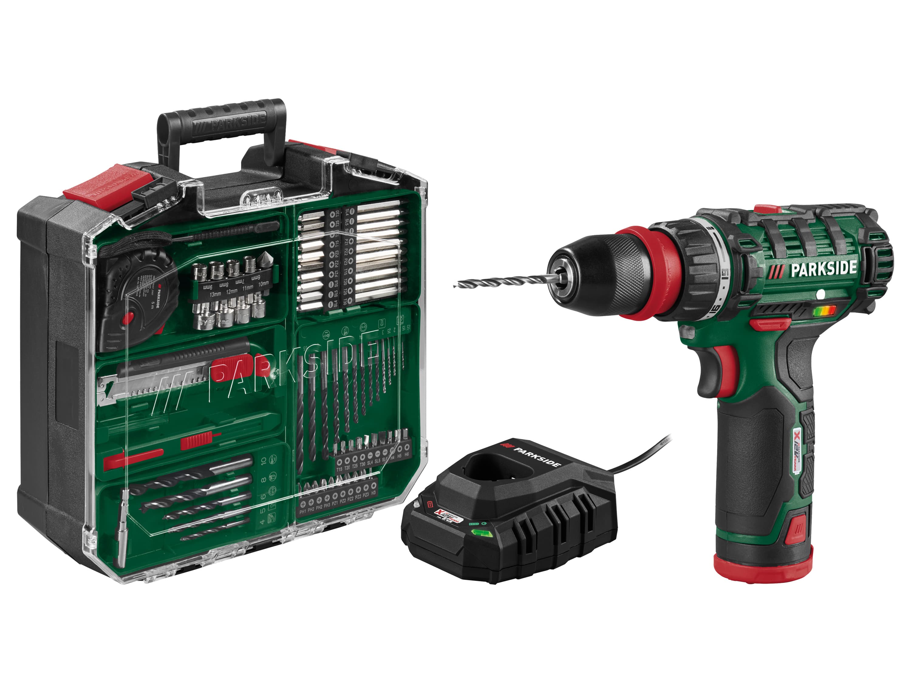 PARKSIDE® Aku vŕtací skrutkovač s príslušenstvom 12 V PBSA 12 F5 1