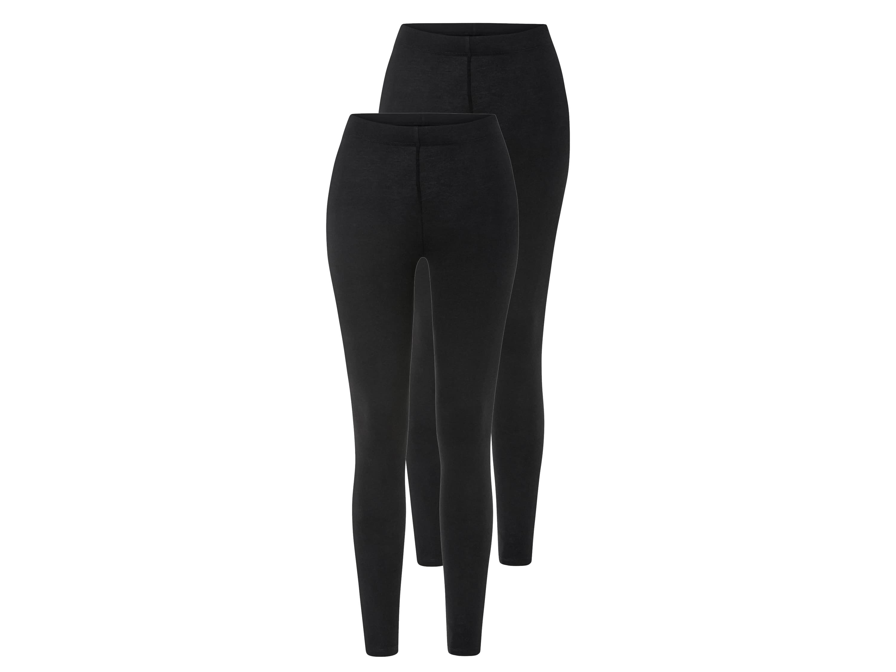 esmara® Dámske legíny, 2 kusy (čierna, XS (32/34))