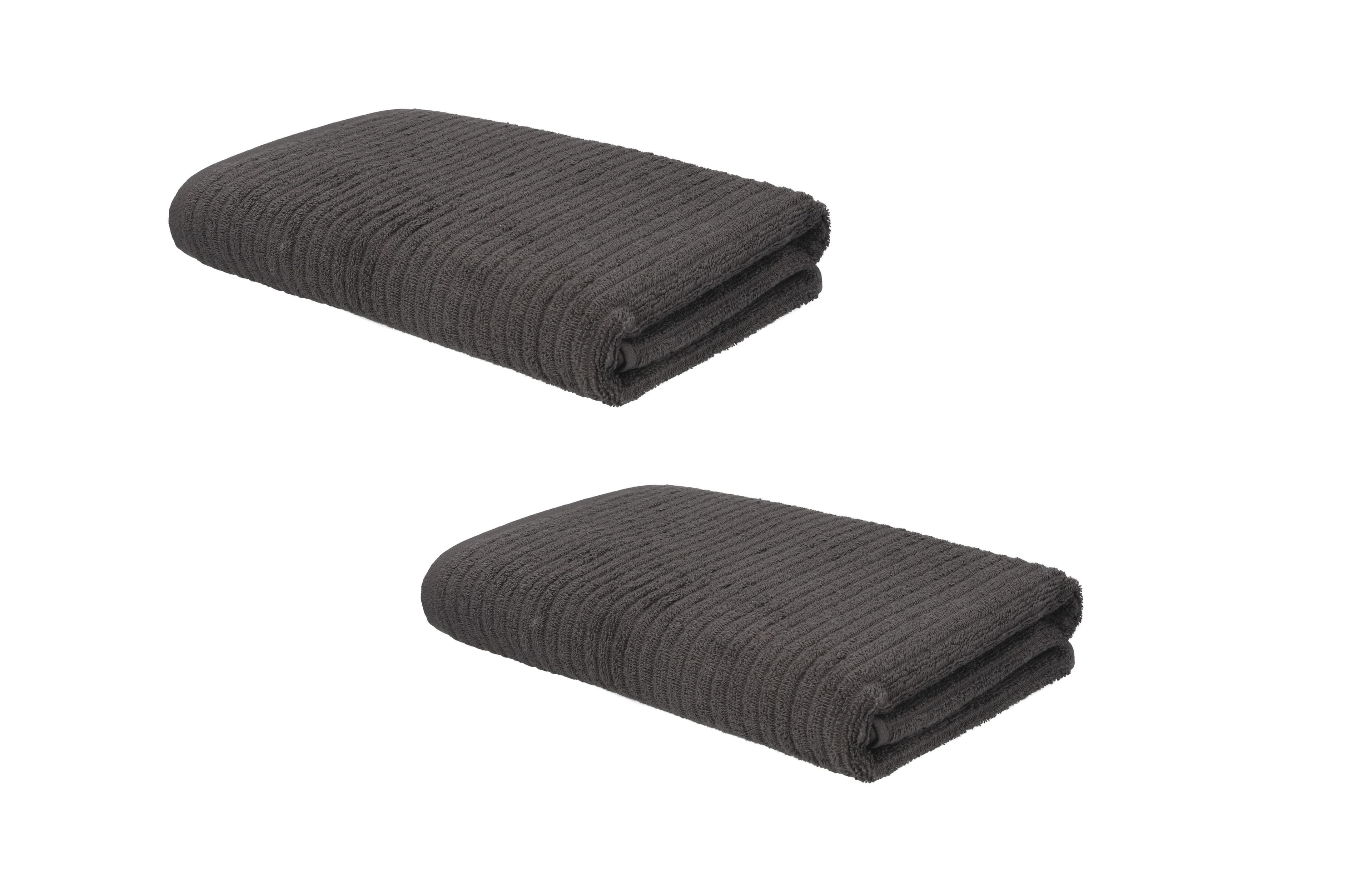 LIVARNO® Froté osuška, 70 x 140 cm, sivá, 2 kusy