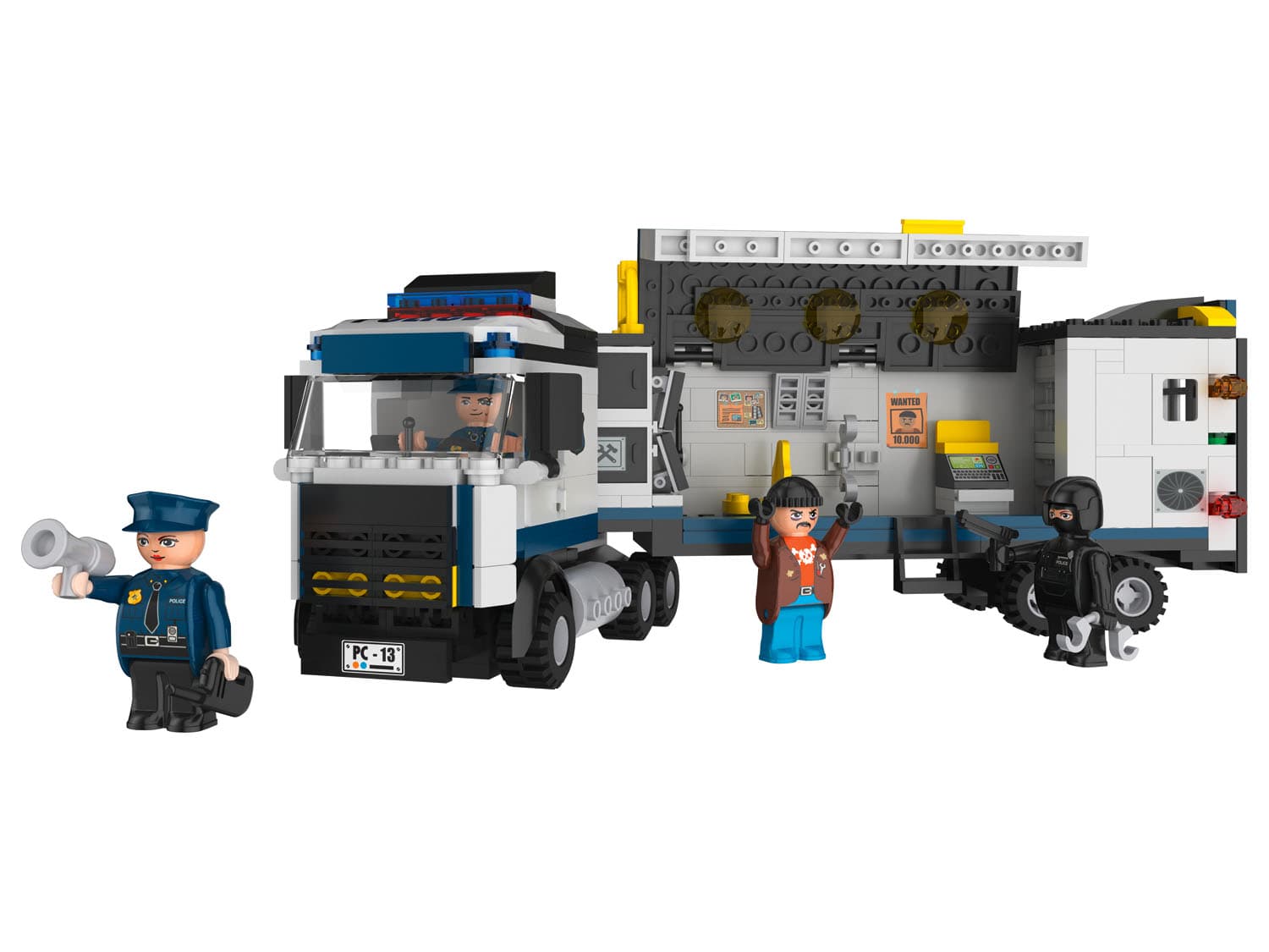 Playtive Clippys Stavebnica vozidlá M (policajné nákladné auto) 1