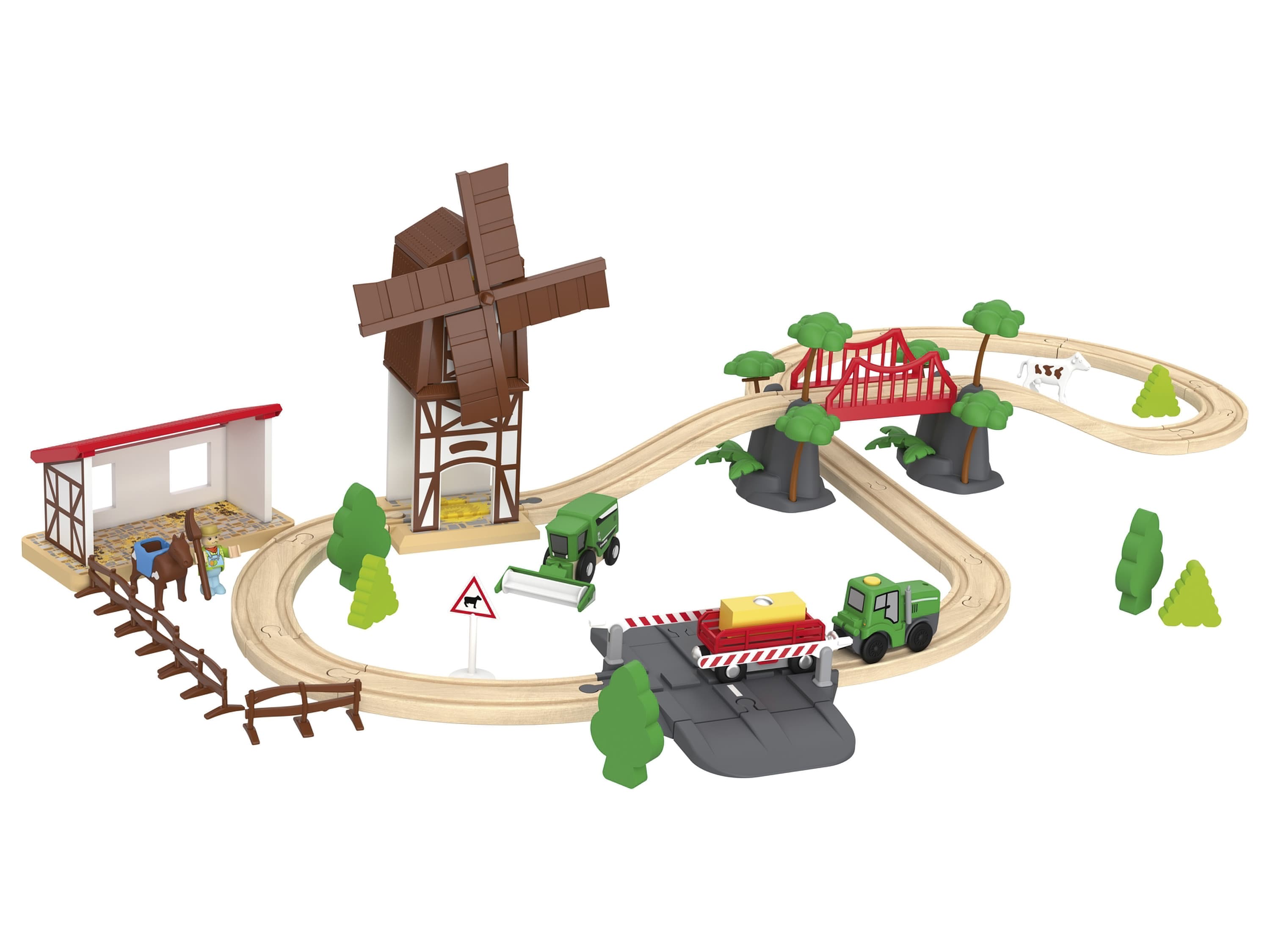 Playtive Drevená železnica hasiči/sedliacky dvor (sedliacky dvor) 1
