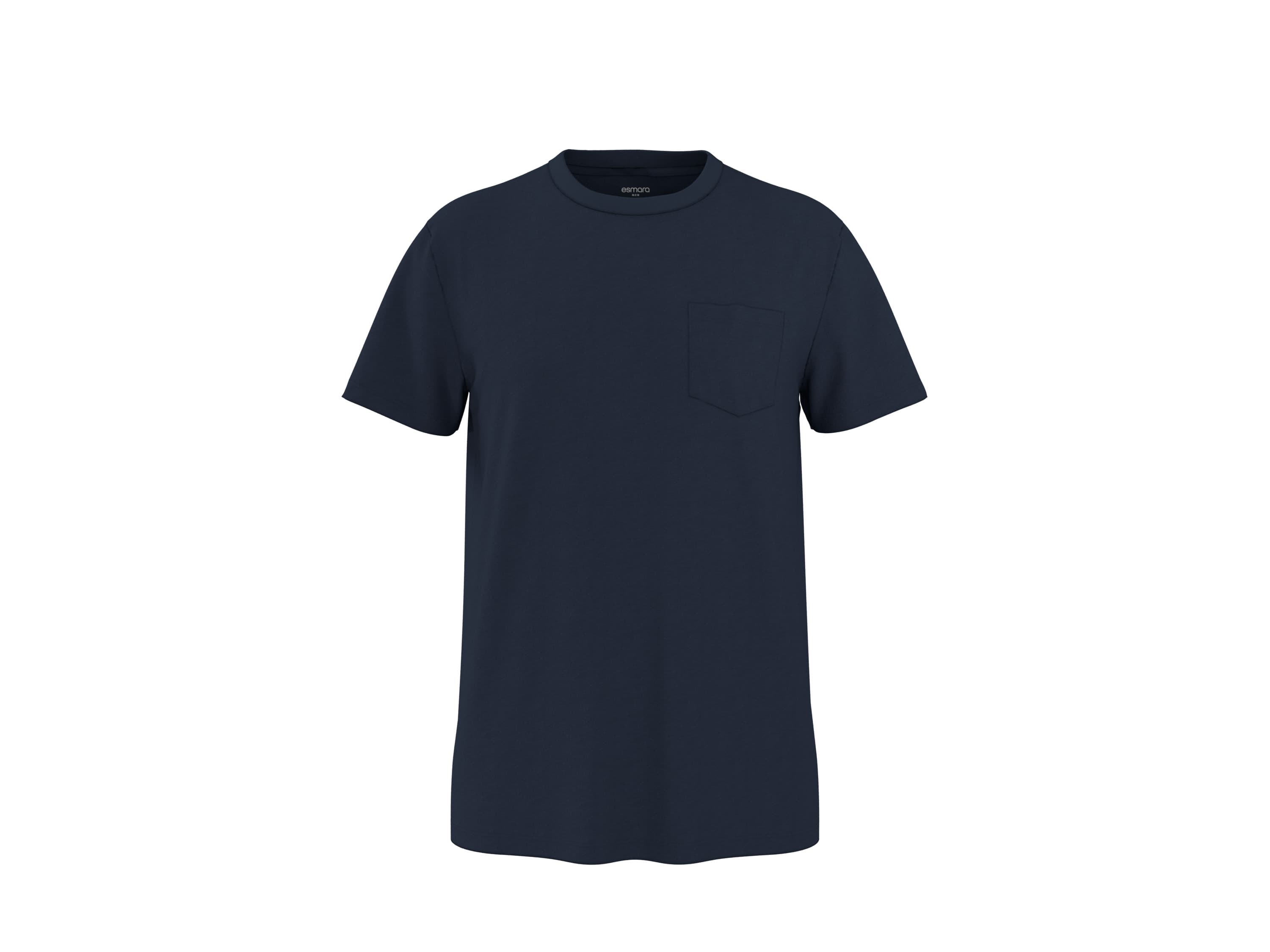esmara Men Pánske tričko s ľanom Premium (navy modrá, S (44/46)) 1