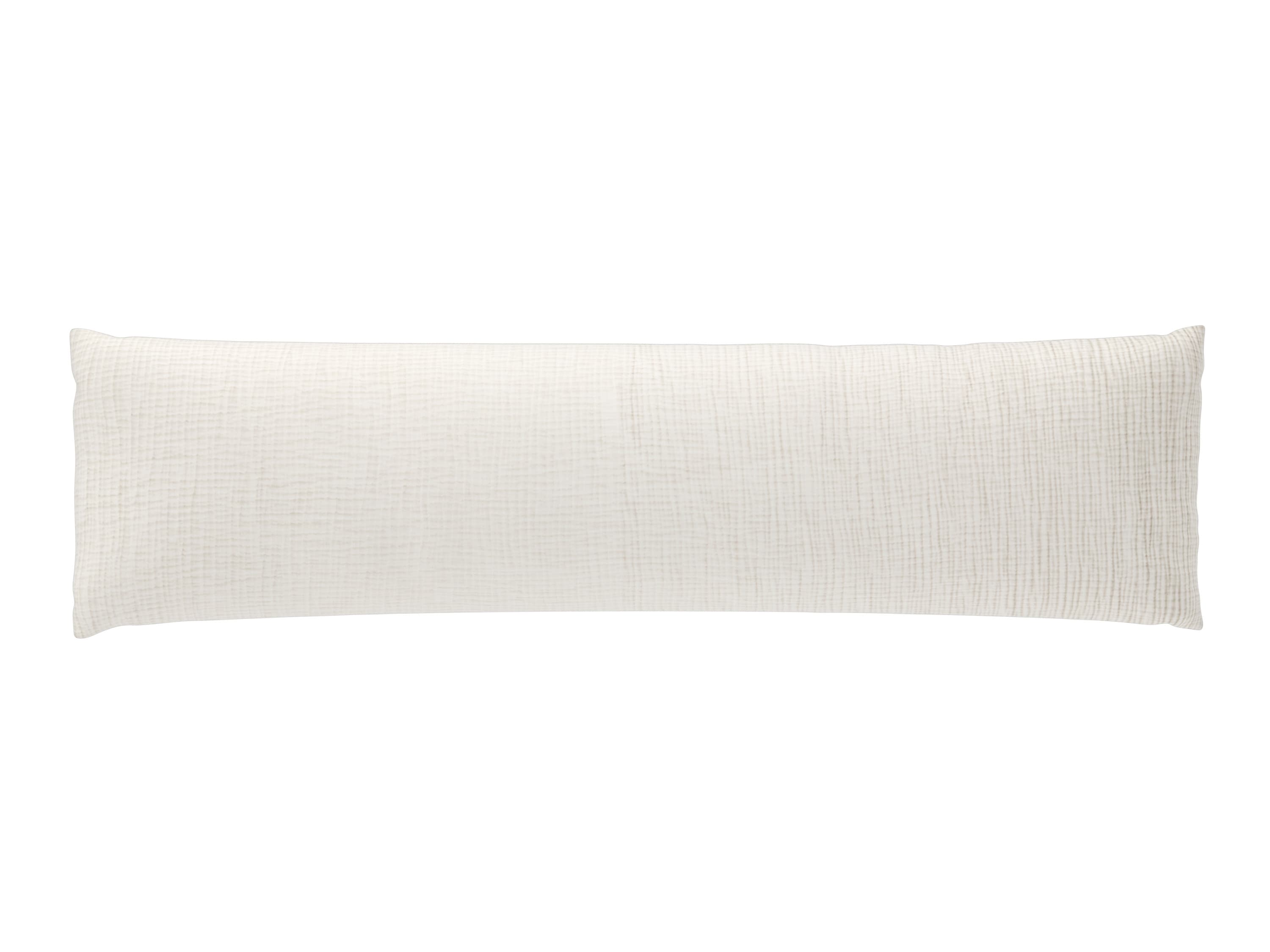 LIVARNO® Mušelínová obliečka na vankúš pre spanie na boku Premium, 40 x 145 cm (biela)