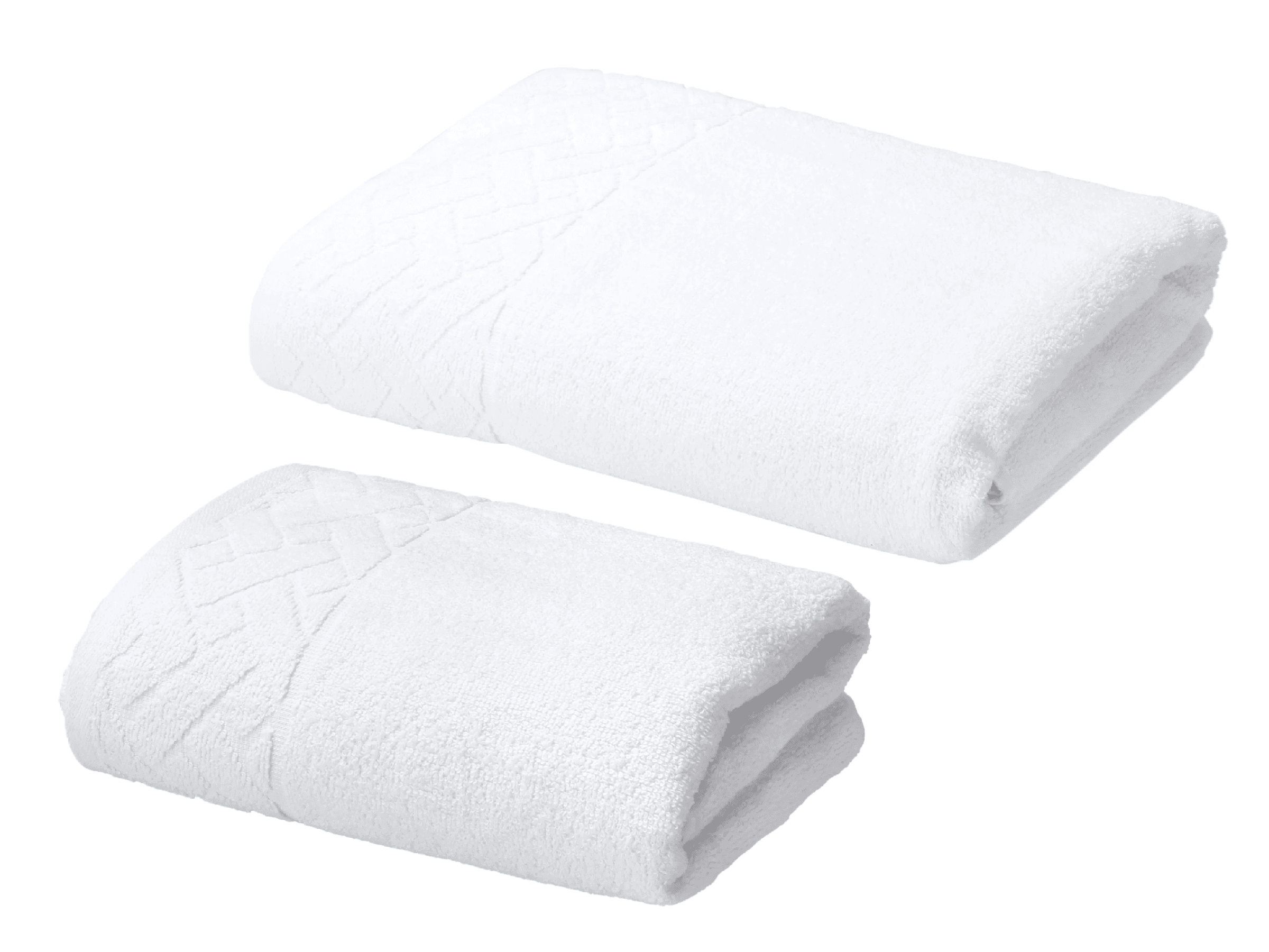 LIVARNO® Froté osuška, 70 x 140 cm + Froté uterák, 50 x 100 cm, biela 1