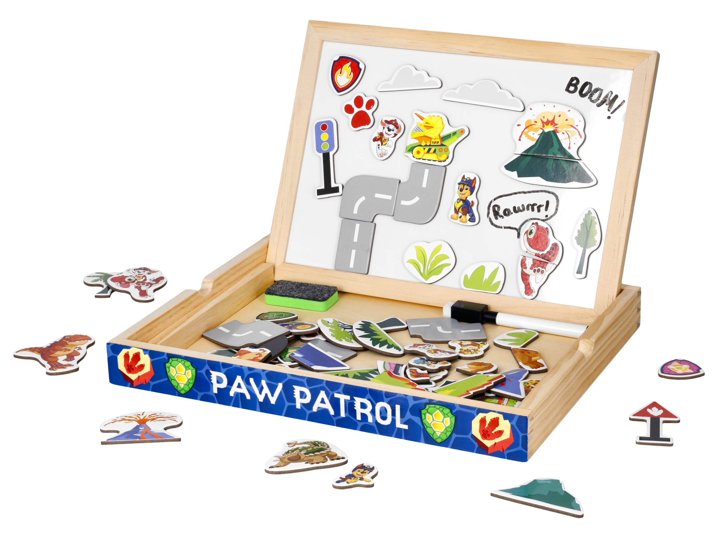 LUPILU® Drevené puzzle/Magnetická tabuľka