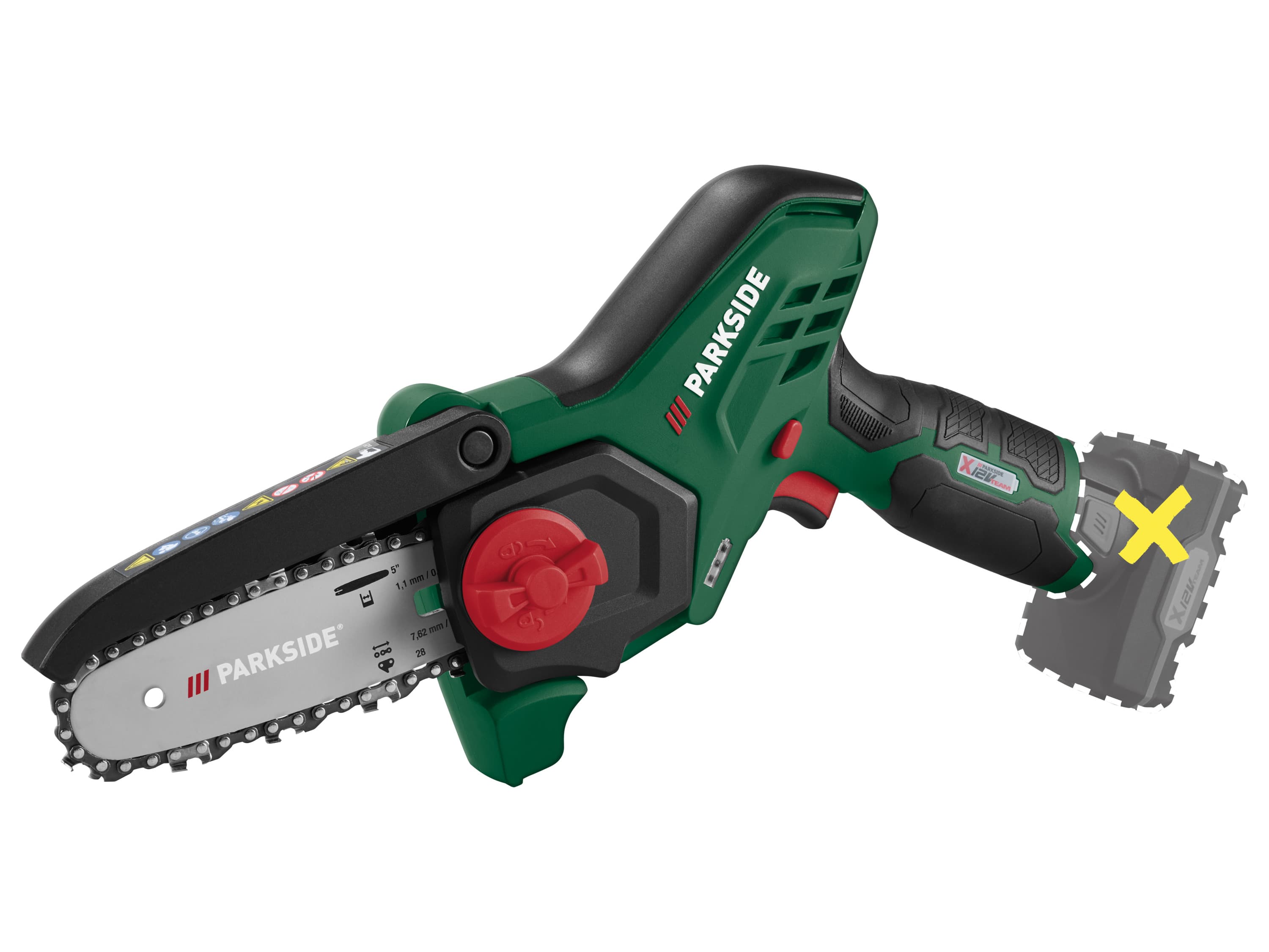 PARKSIDE® Aku reťazová píla 12 V PGHSA 12 D3 – bez akumulátora 1