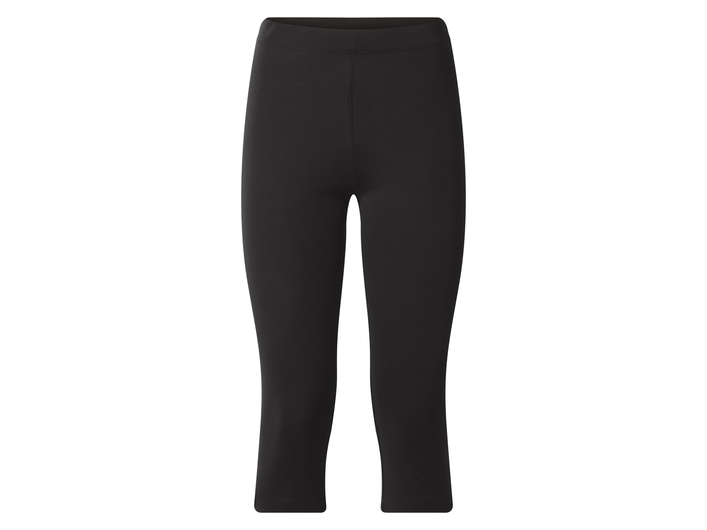 ESMARA® Dámske capri legíny (čierna, L (44/46))