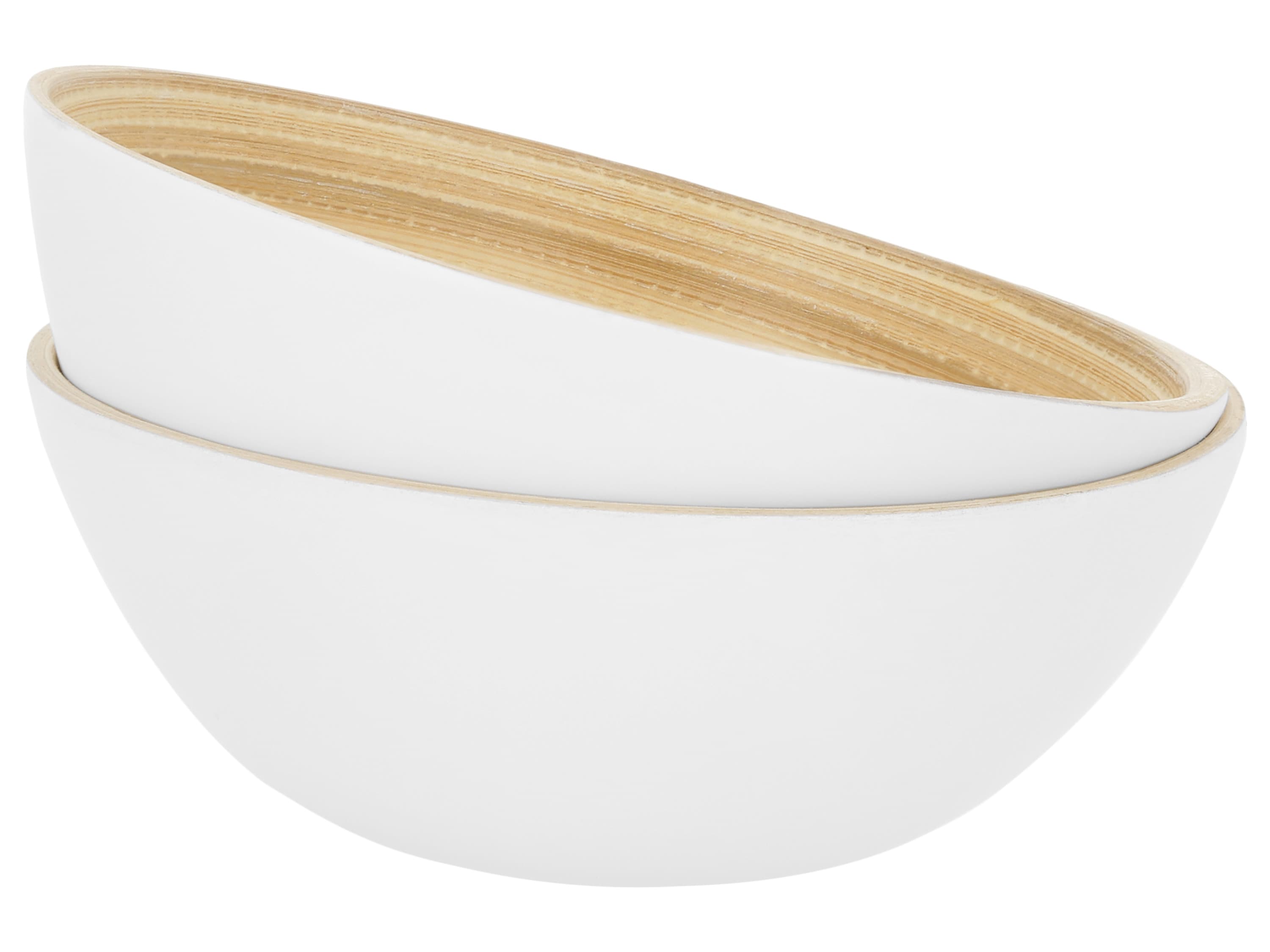 SILVERCREST® Bambusová misa (miska, biela, 2 kusy)