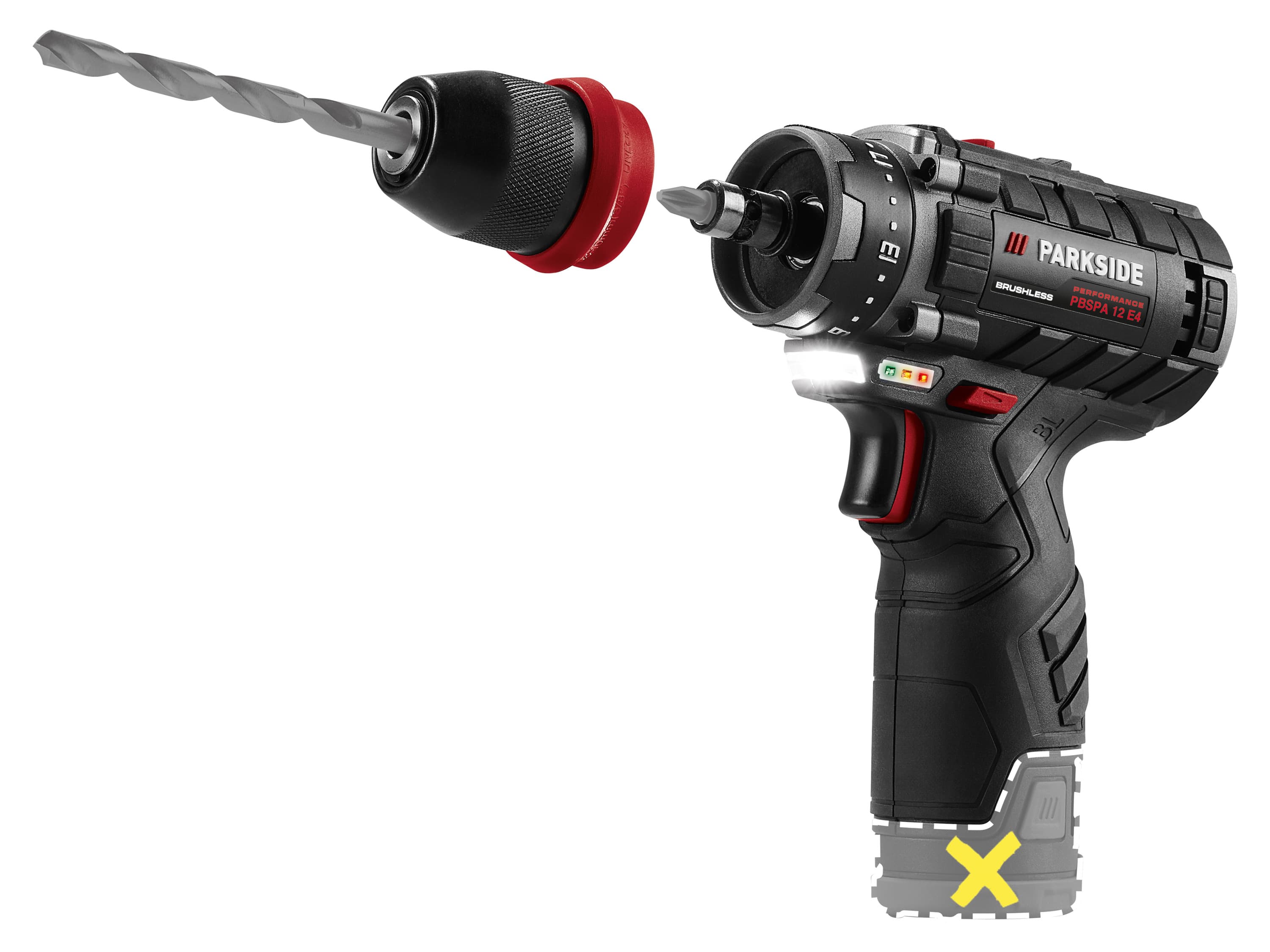 PARKSIDE PERFORMANCE® Aku vŕtací skrutkovač PBSPA 12 E4 – bez akumulátora 1