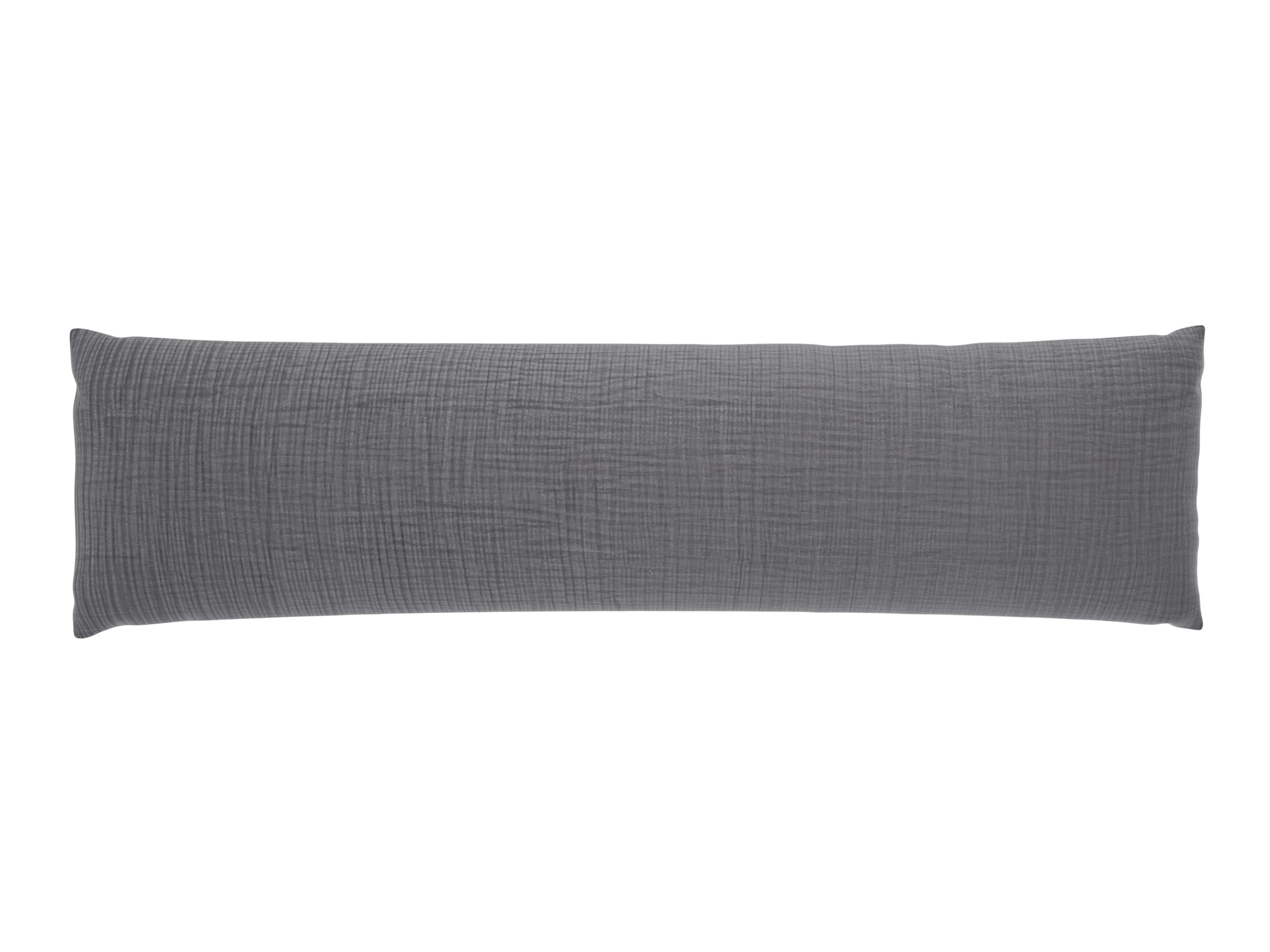 LIVARNO® Mušelínová obliečka na vankúš pre spanie na boku Premium, 40 x 145 cm (sivá) 1