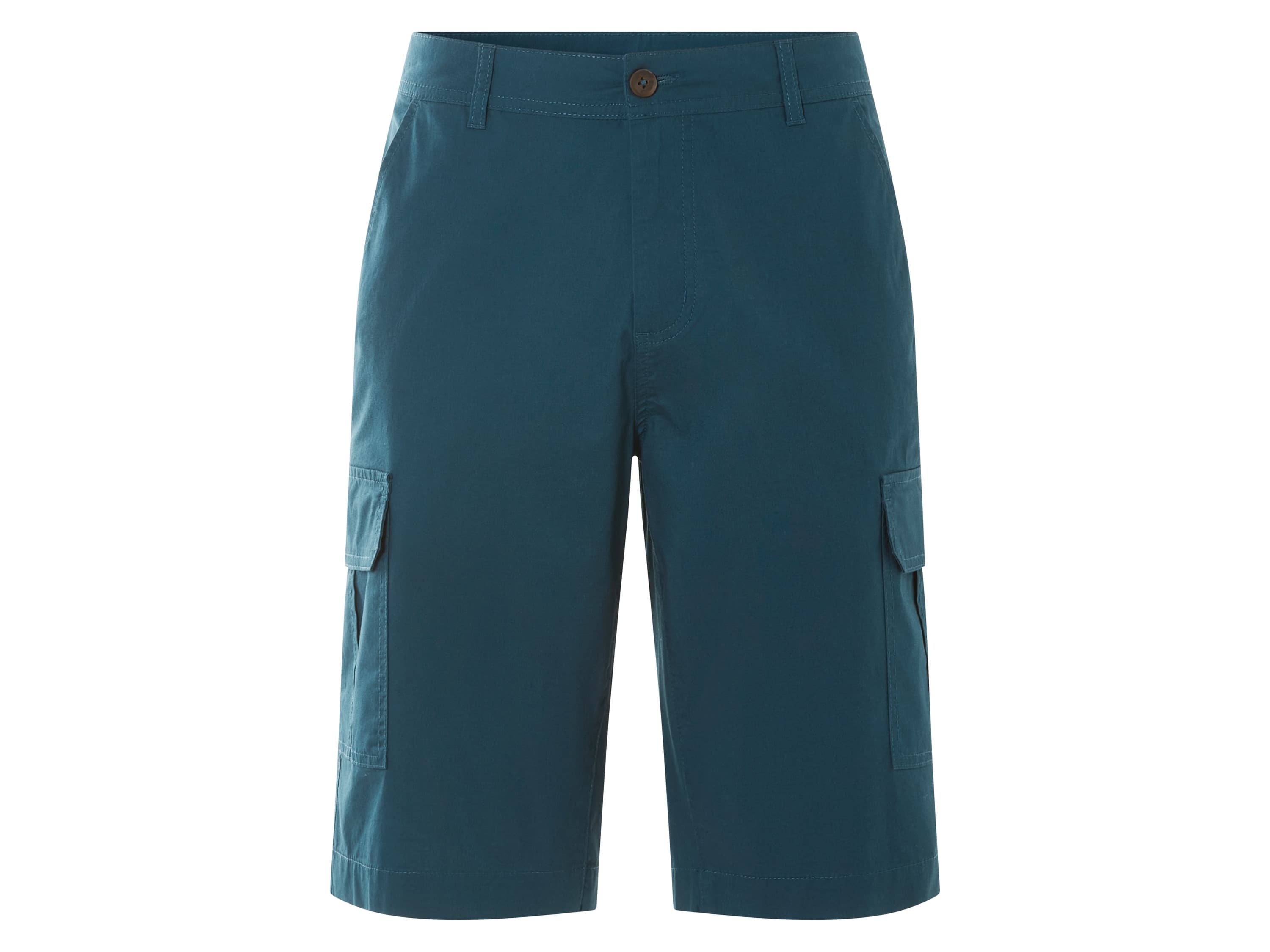 LIVERGY® Pánske cargo bermudy (petrolejová, 48)