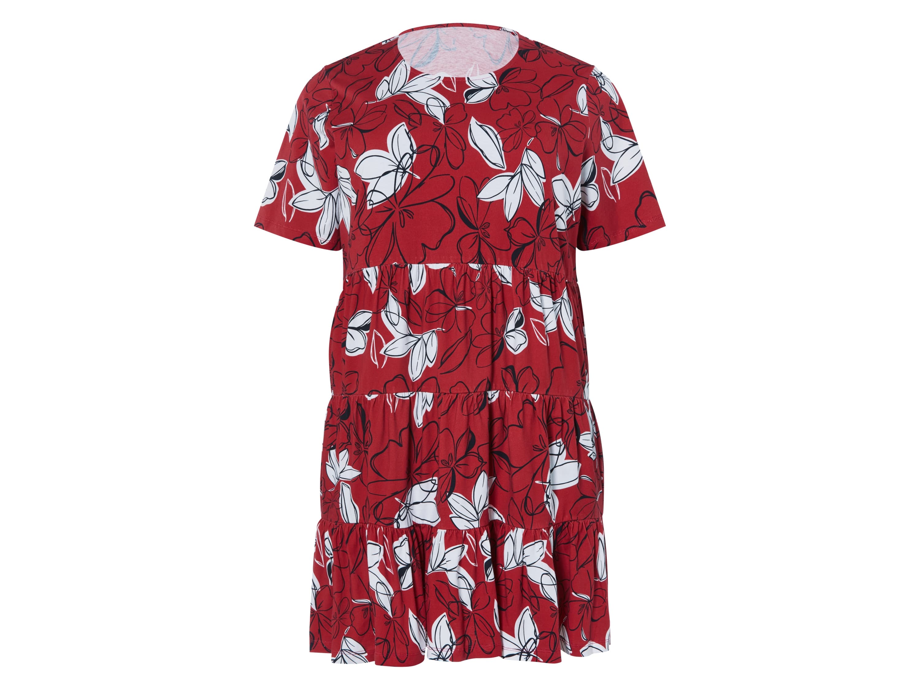 esmara® Dámske šaty XXL (vzor/červená, XL (48/50))