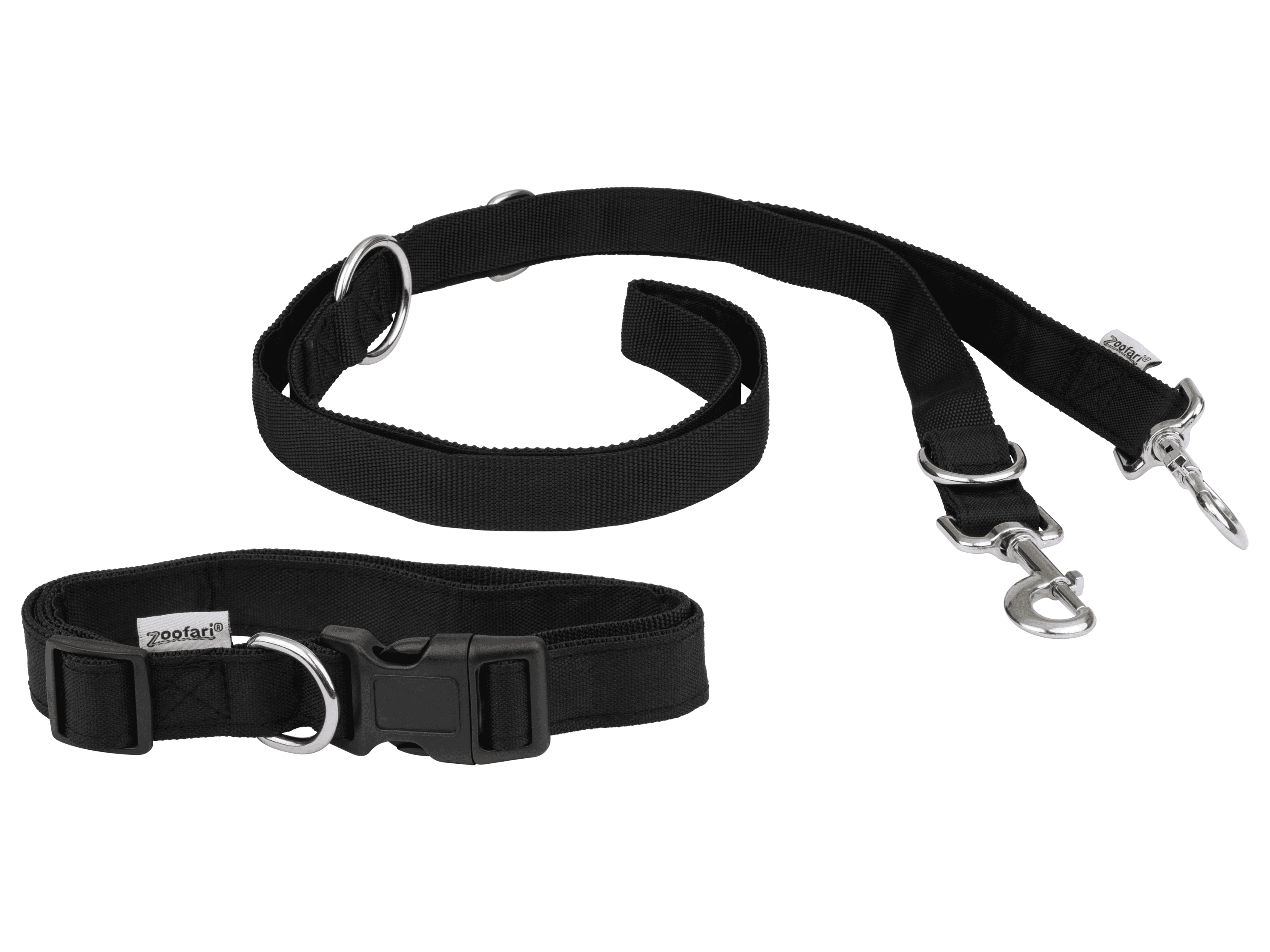 zoofari® Psí obojok s vôdzkou/Stopovacia vôdzka (obojok M s vôdzkou)
