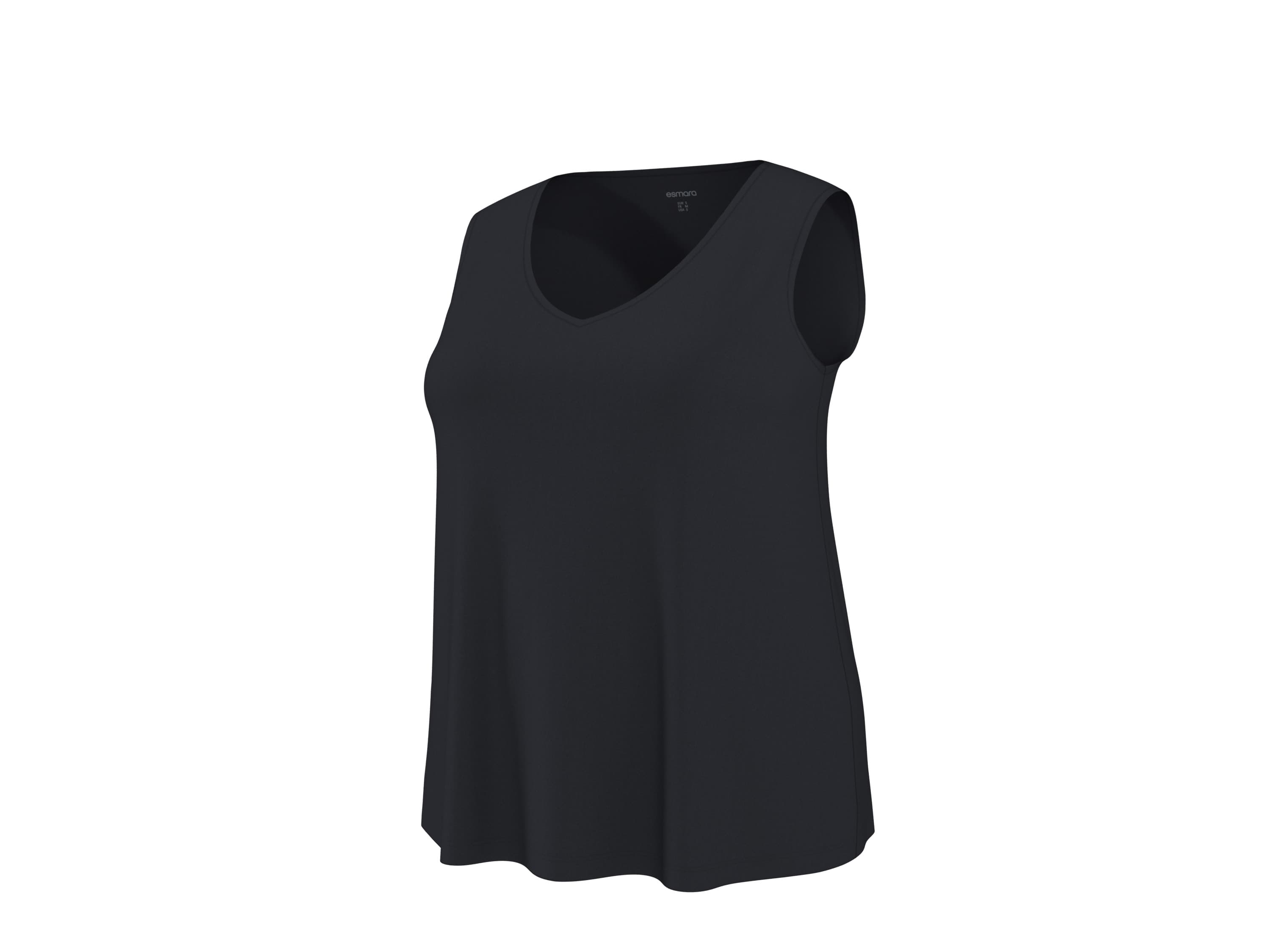 esmara® Dámsky top XXL (čierna, 3XL (56/58)) 1