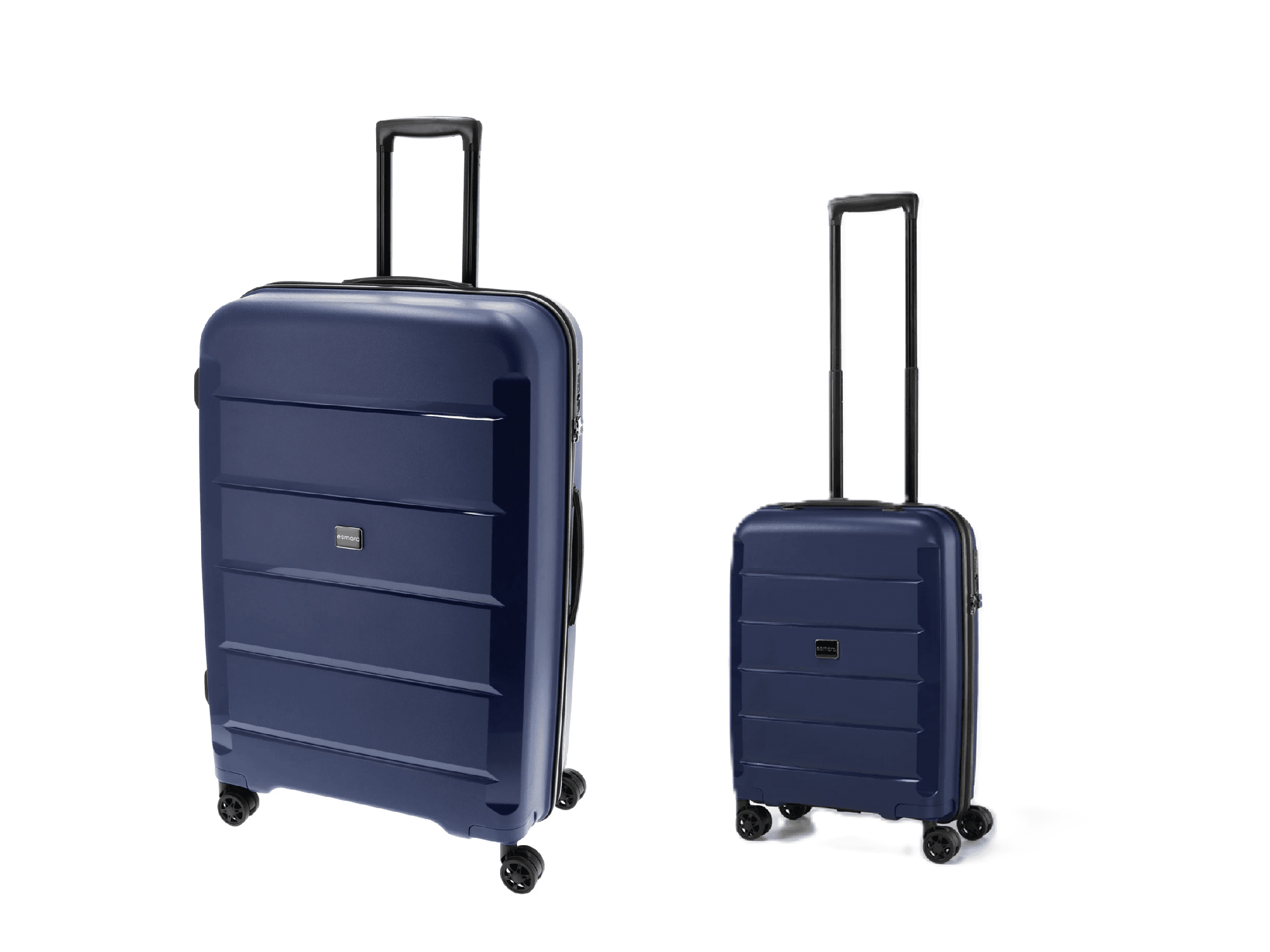 ESMARA® Cestovný kufor, 90 l + Príručný kufor, 30 l, modrý