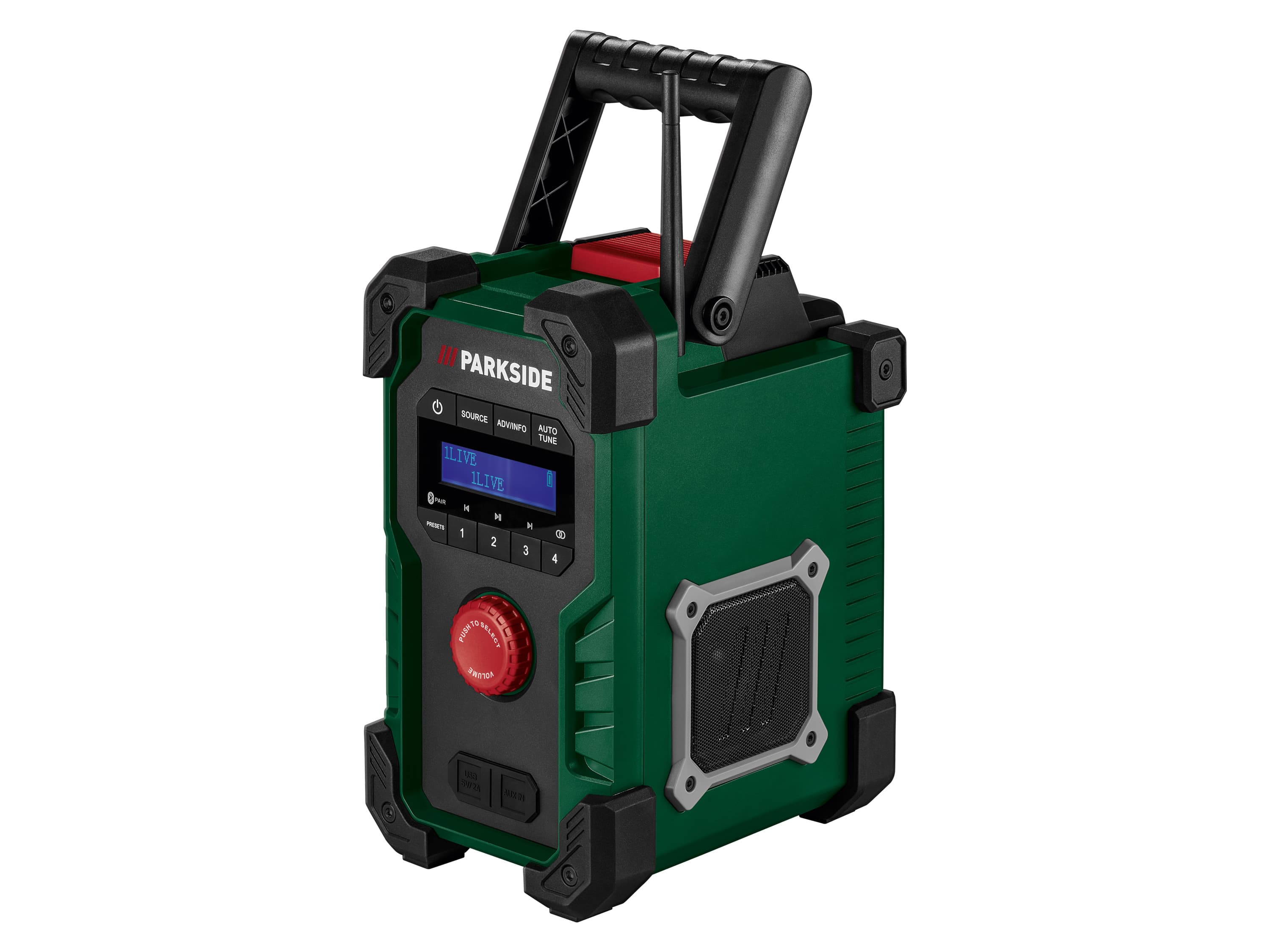 PARKSIDE® Aku stavebné rádio 20 V/12 V PBR 10 A1 – bez akumulátora 1