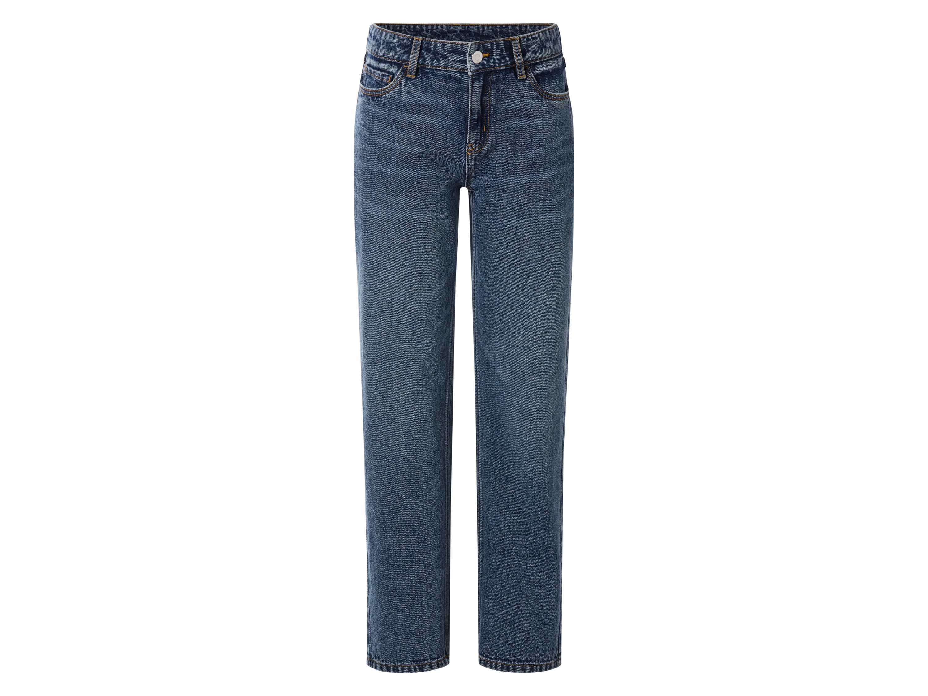 ESMARA KIDS Dievčenské rifle Straight Fit (tmavomodrá, 158)