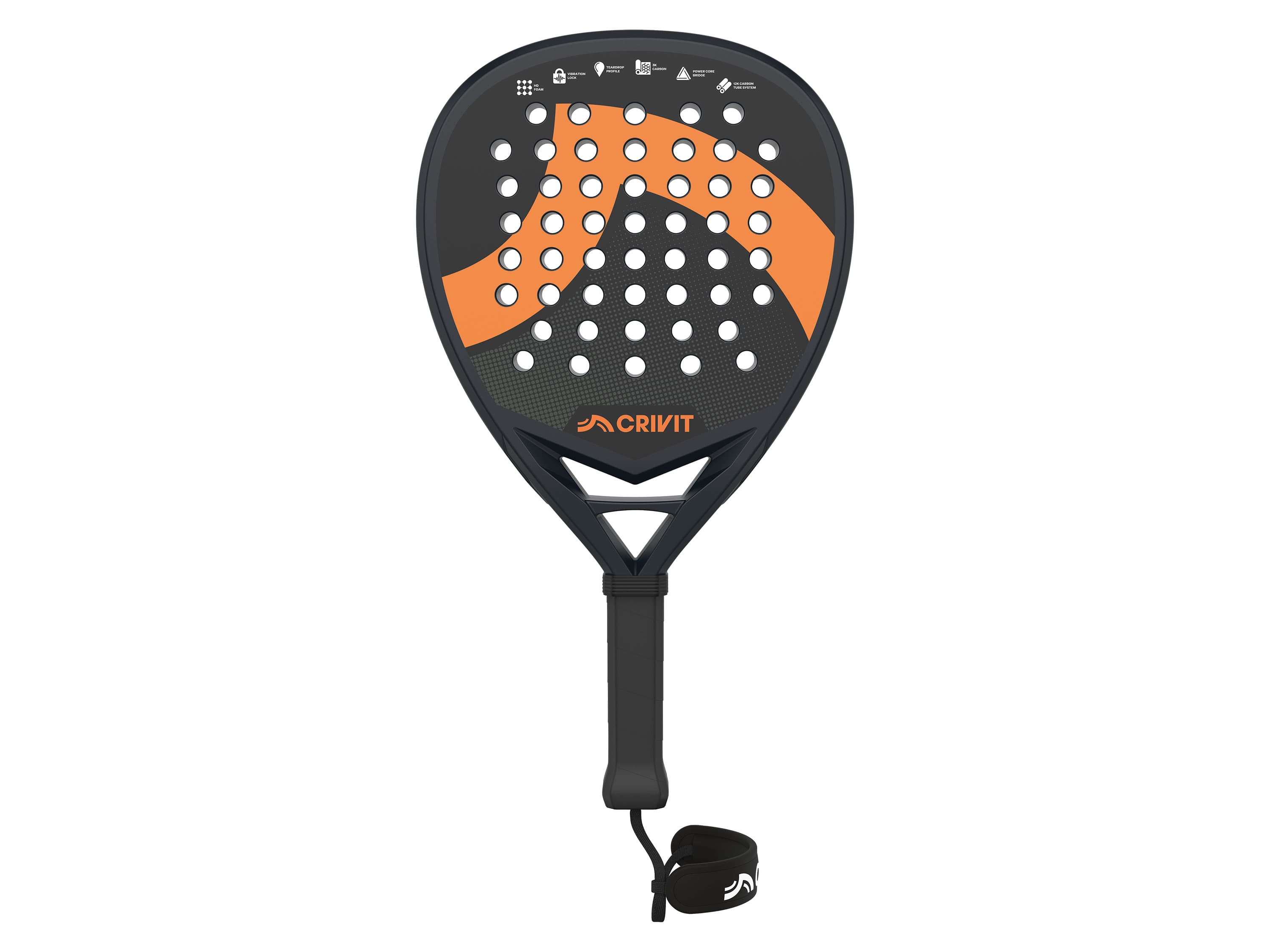 CRIVIT Padelová raketa 3K Carbon PRO
